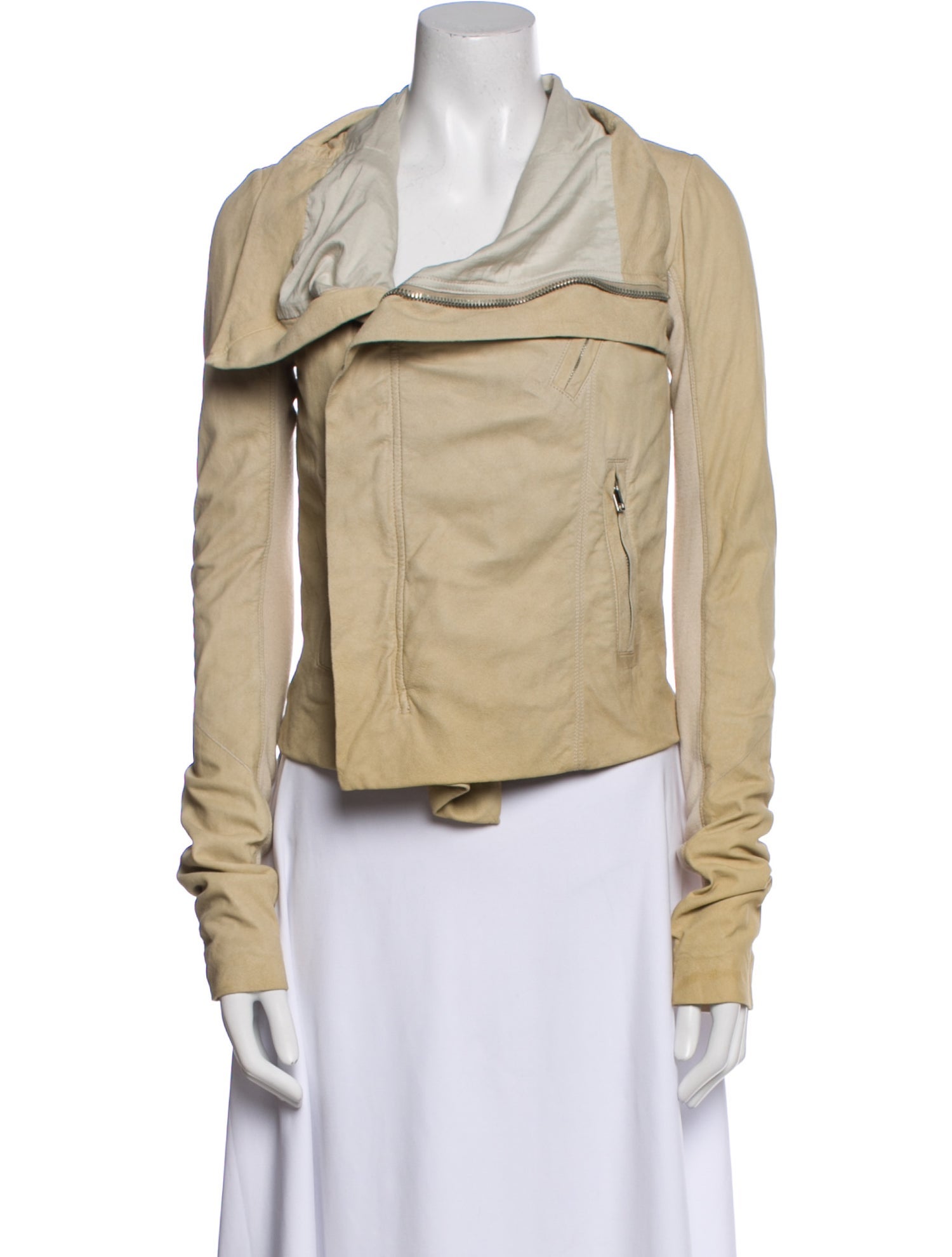 Rick Owens Lamb Leather Biker Jacket w/ Tags