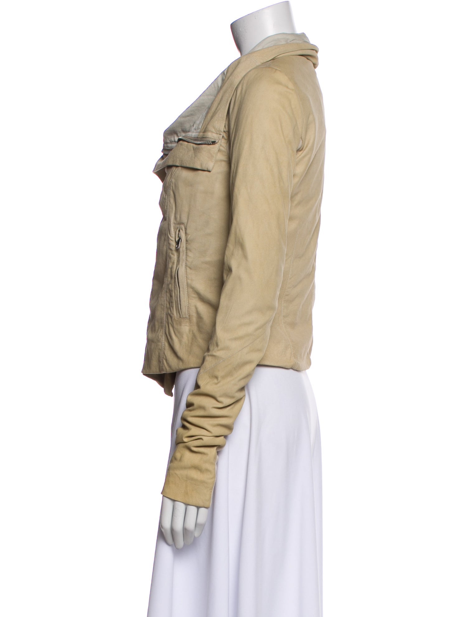 Rick Owens Lamb Leather Biker Jacket w/ Tags