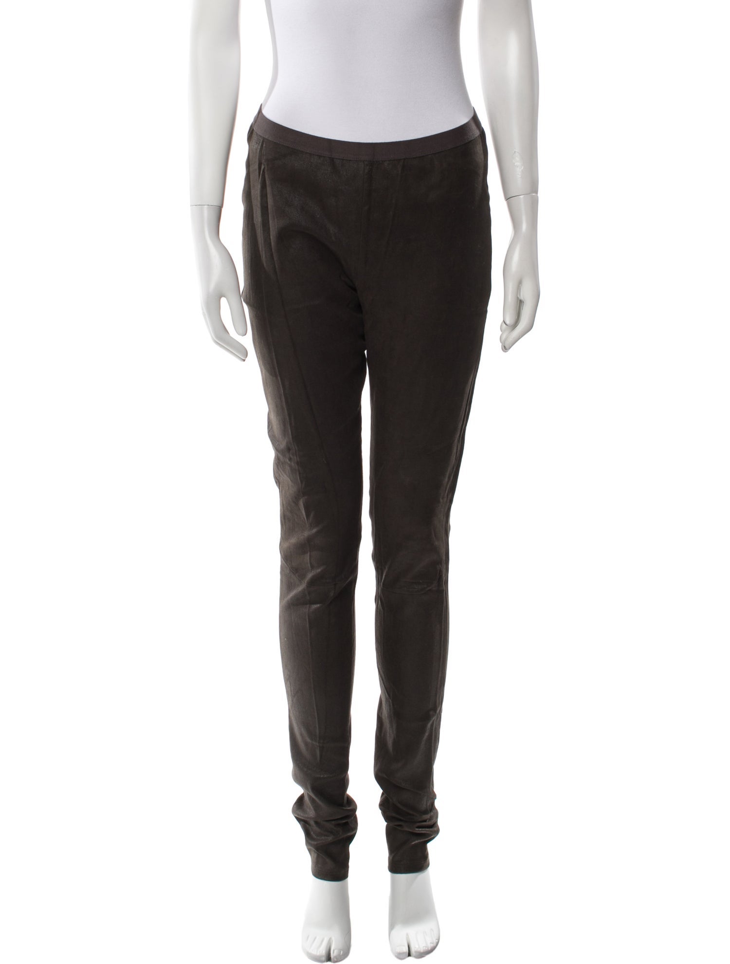 Rick Owens Lamb Leather Skinny Leg Pants