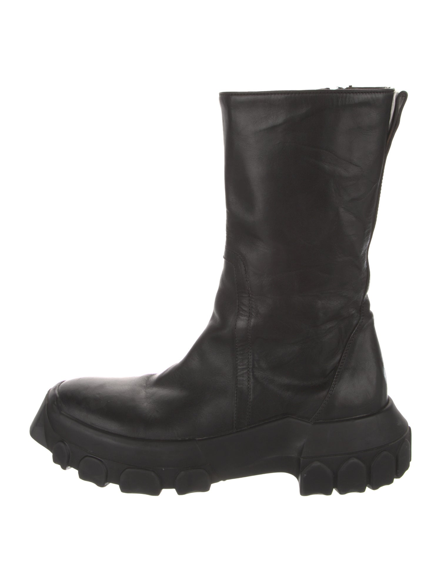 Rick Owens Leather Boots