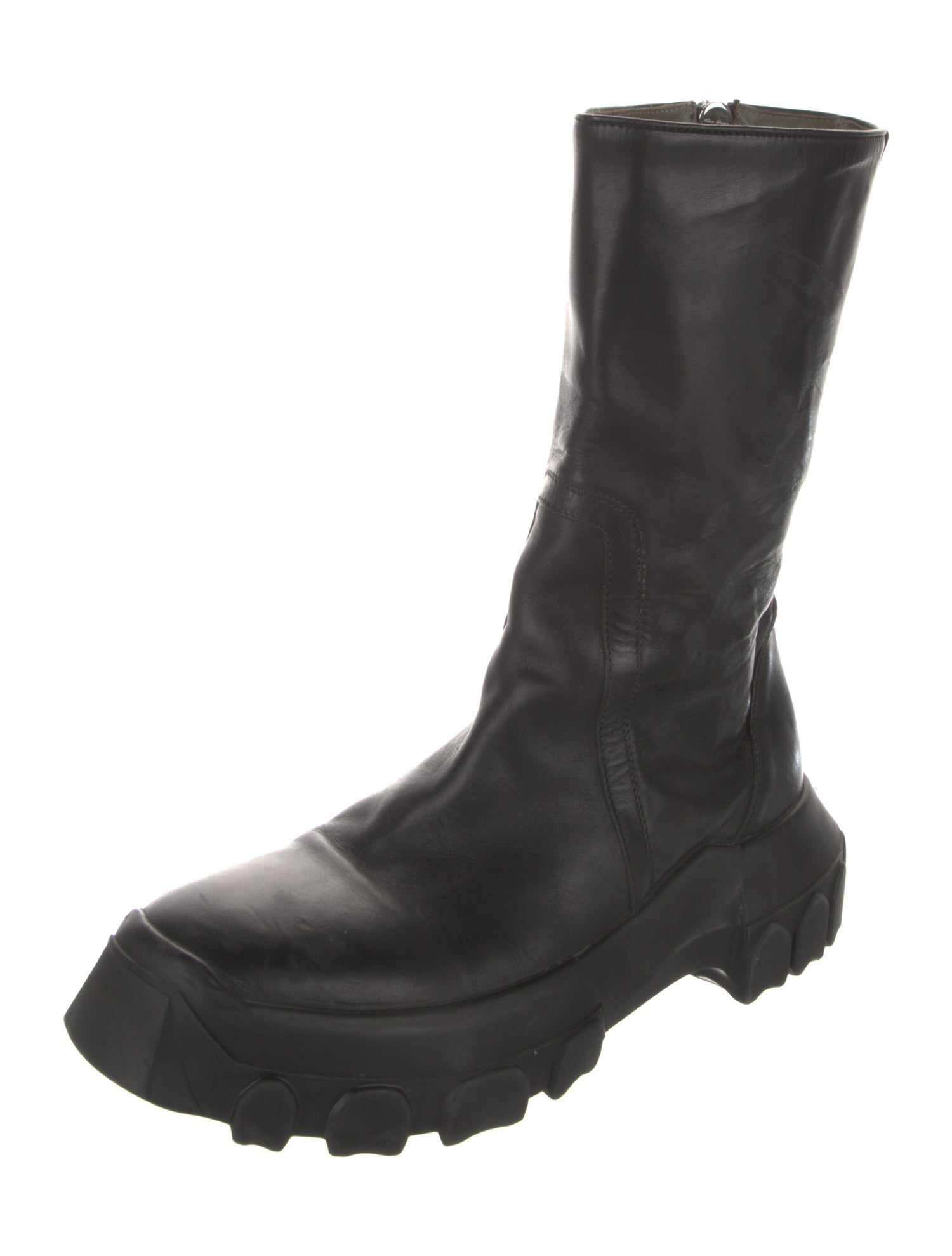 Rick Owens Leather Boots
