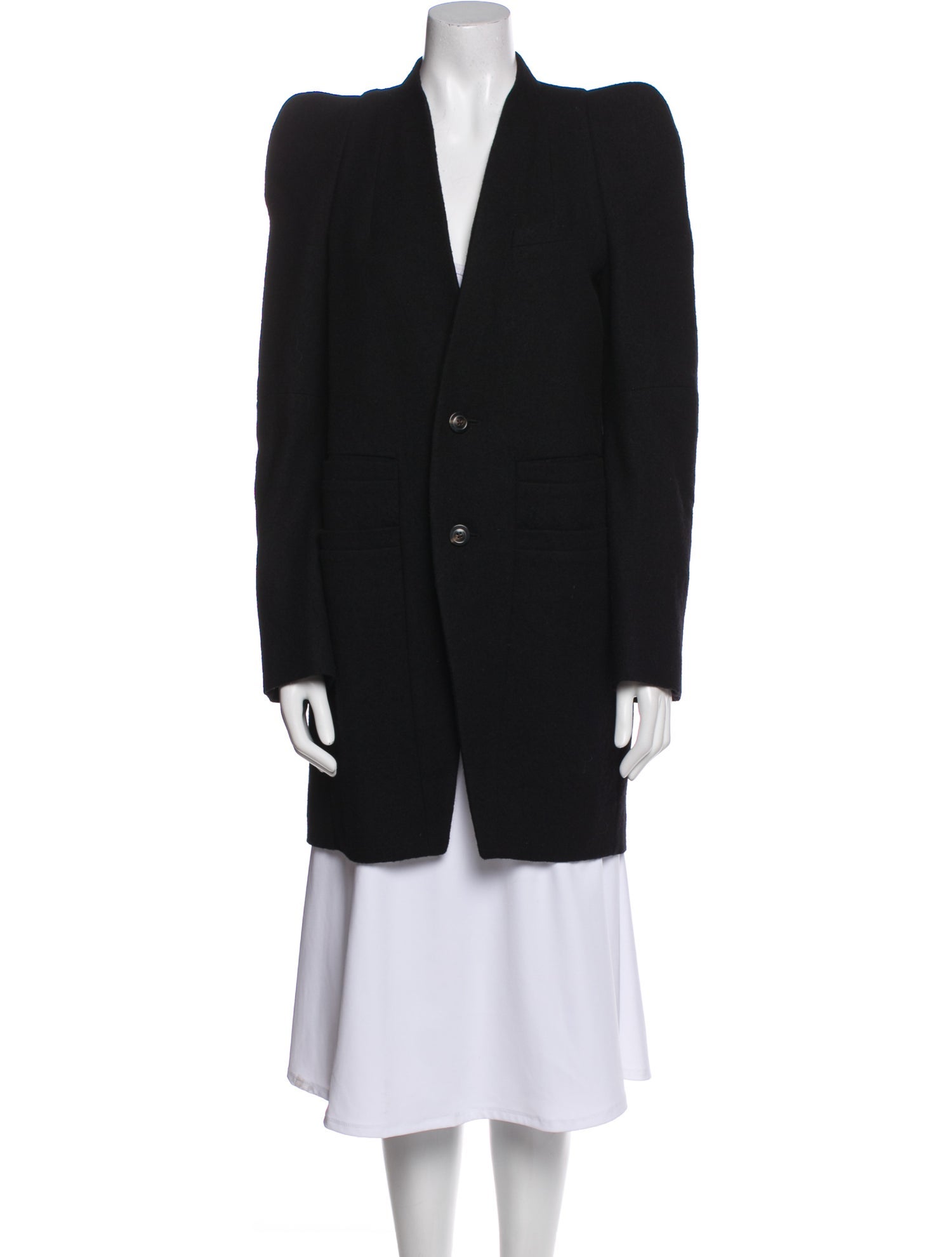 Rick Owens Virgin Wool Coat