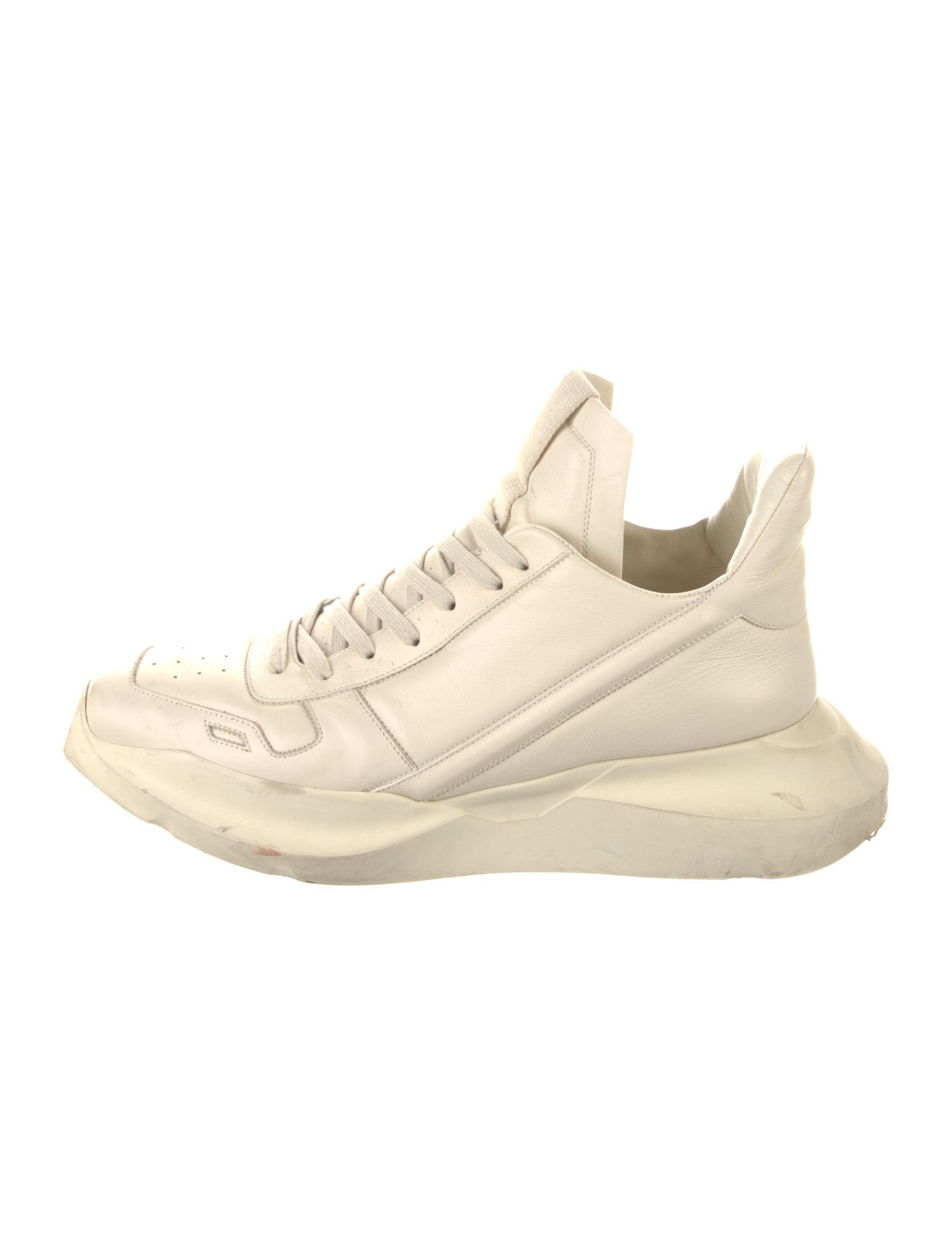 Rick Owens Leather Athletic Sneakers