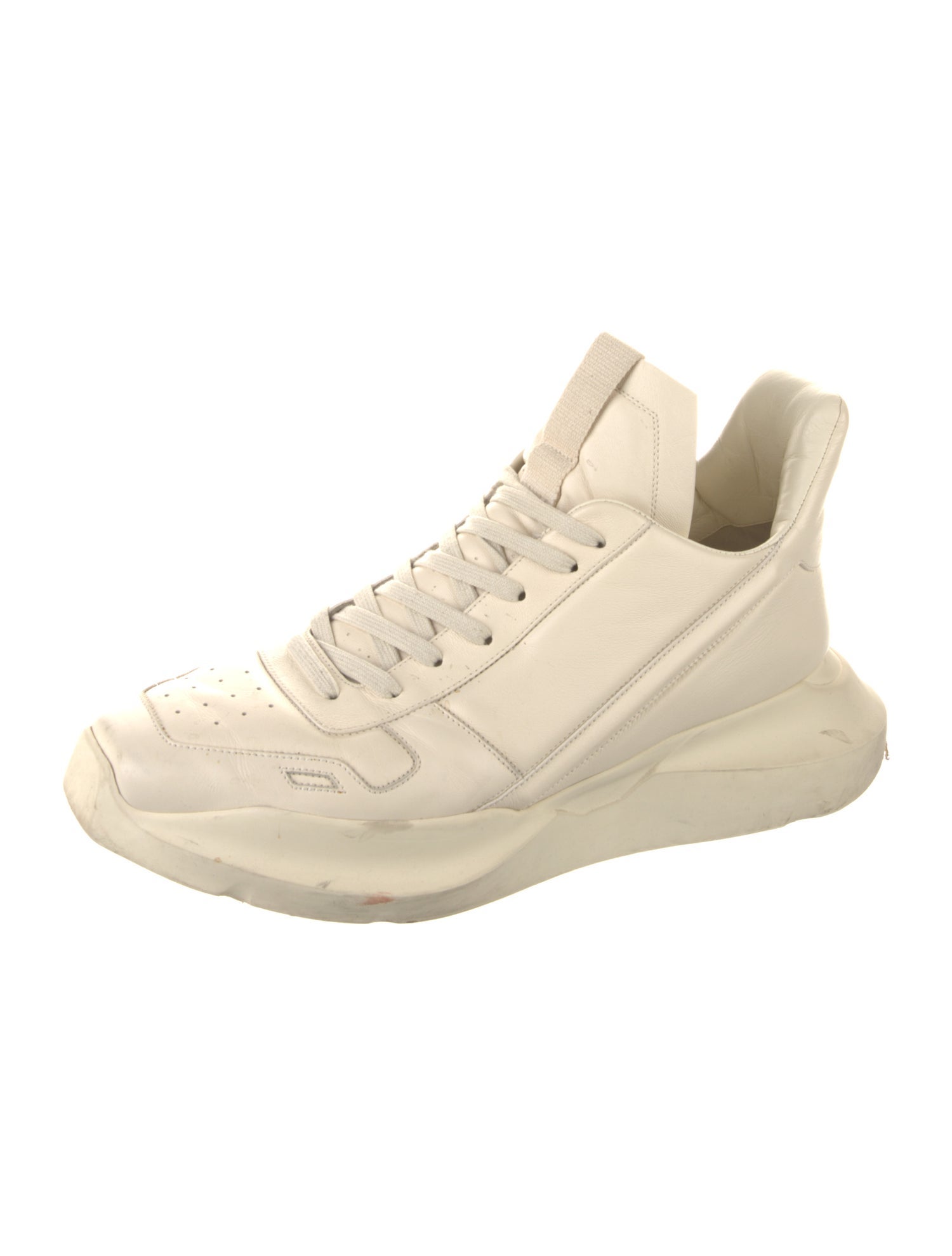 Rick Owens Leather Athletic Sneakers