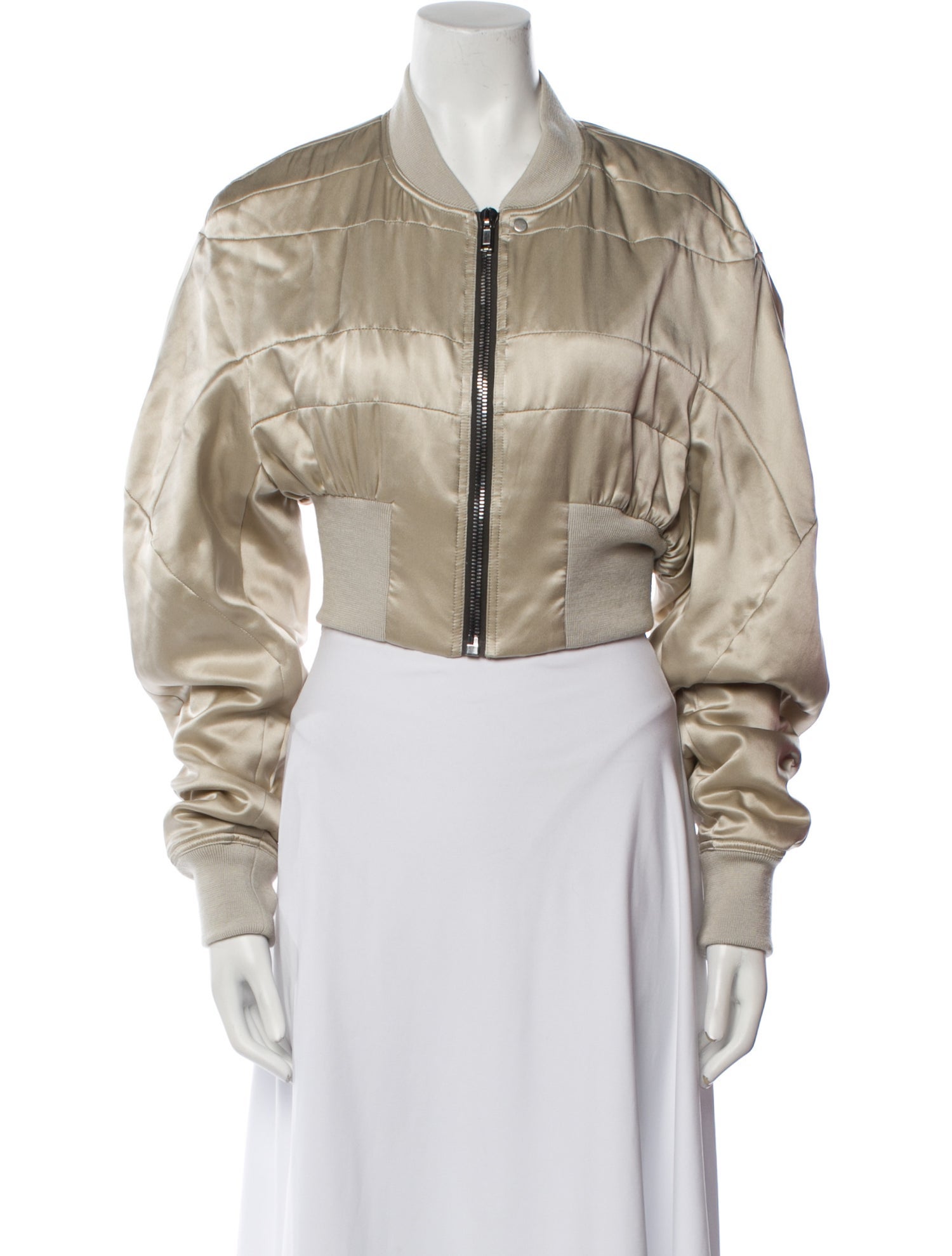 Rick Owens Satin Bomber Jacket