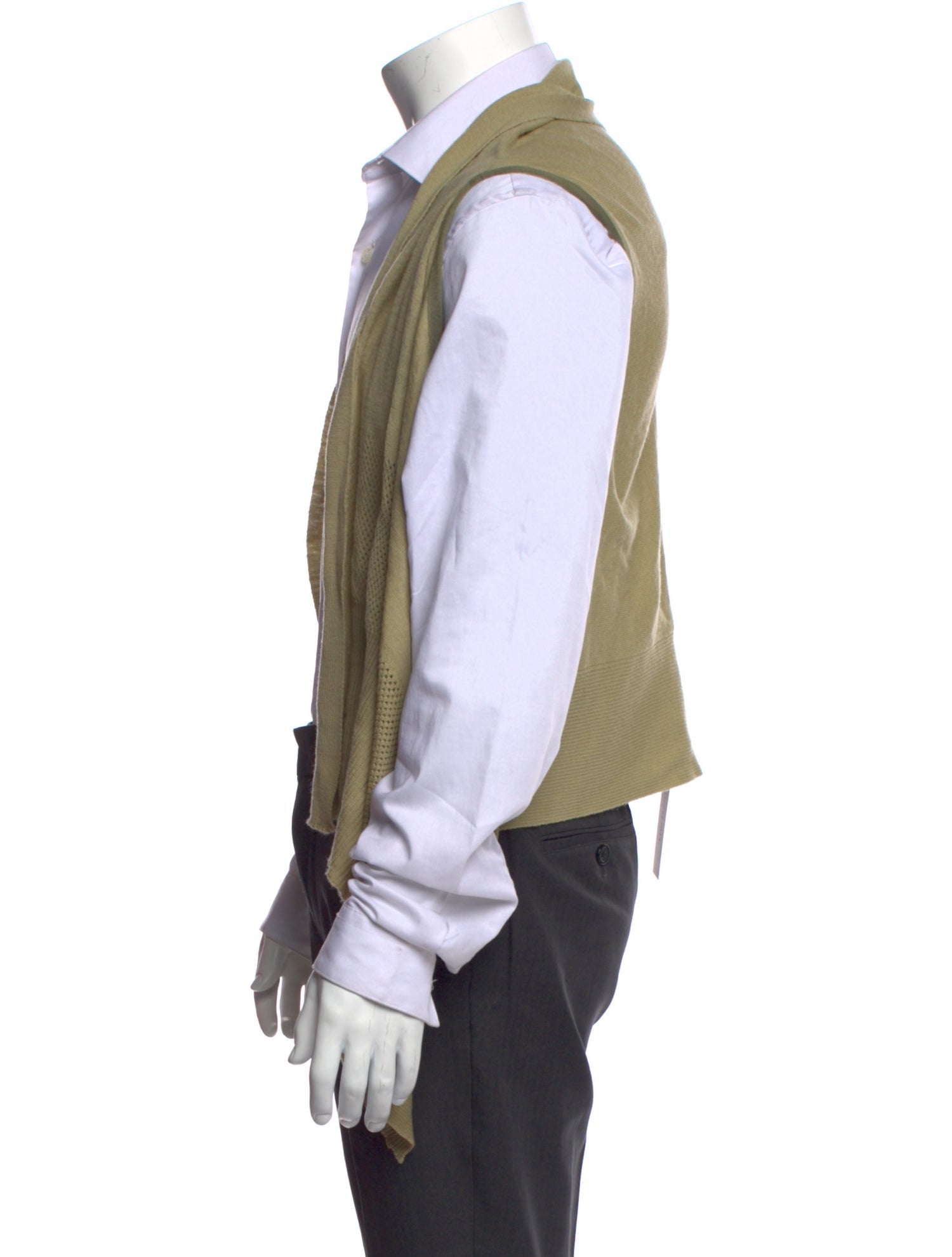 Rick Owens Virgin Wool Open Front Cardigan