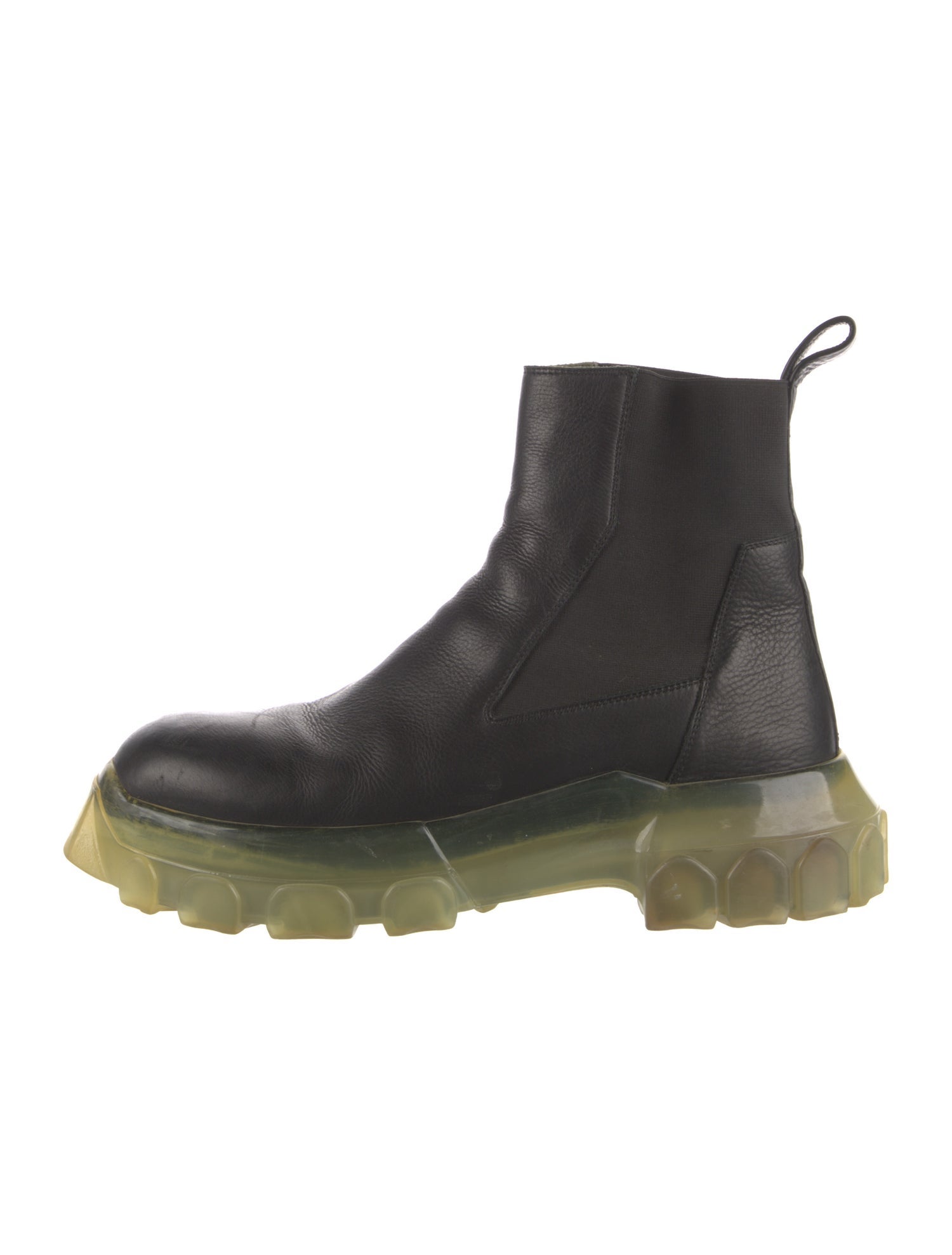 Rick Owens Leather Chelsea Boots