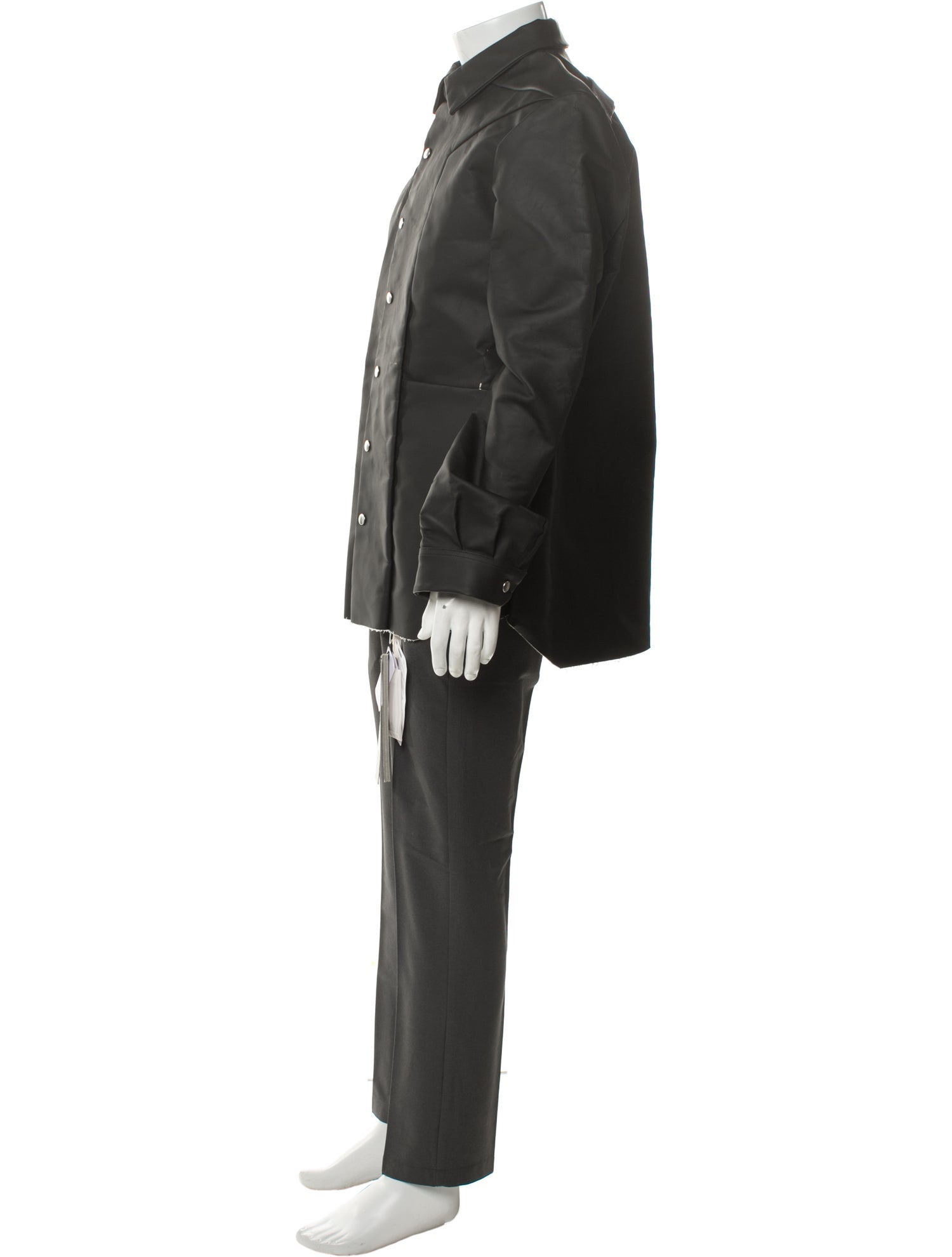 Rick Owens 2022 'Strobe' Strobe Coated Outershirt Parka