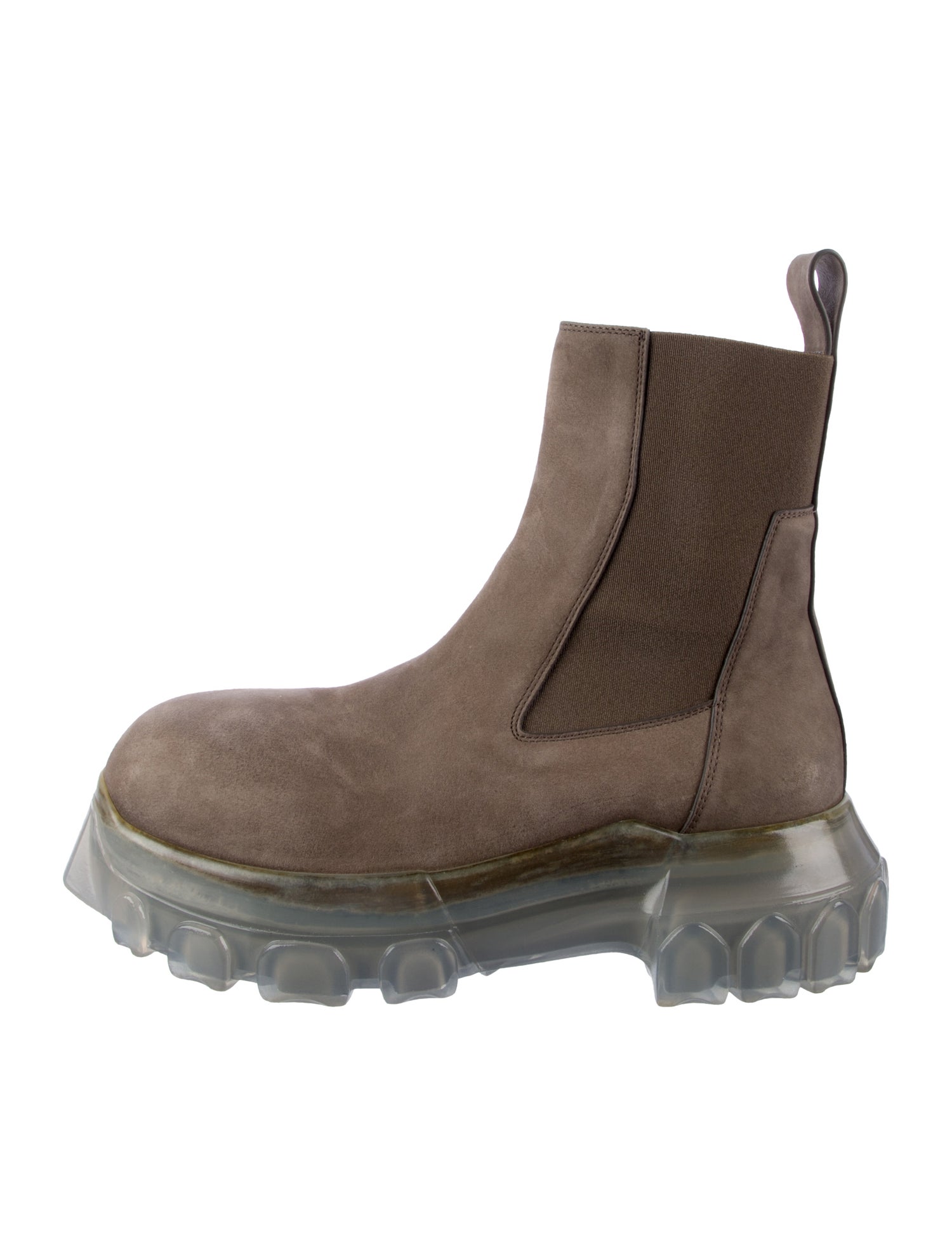 Rick Owens Suede Chelsea Boots