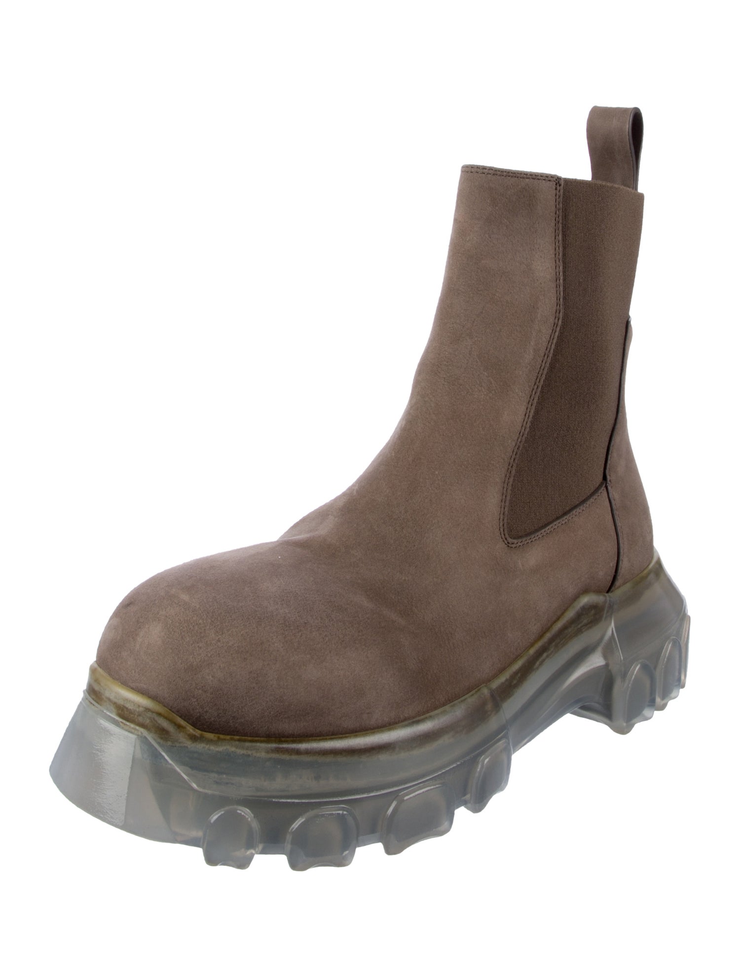 Rick Owens Suede Chelsea Boots