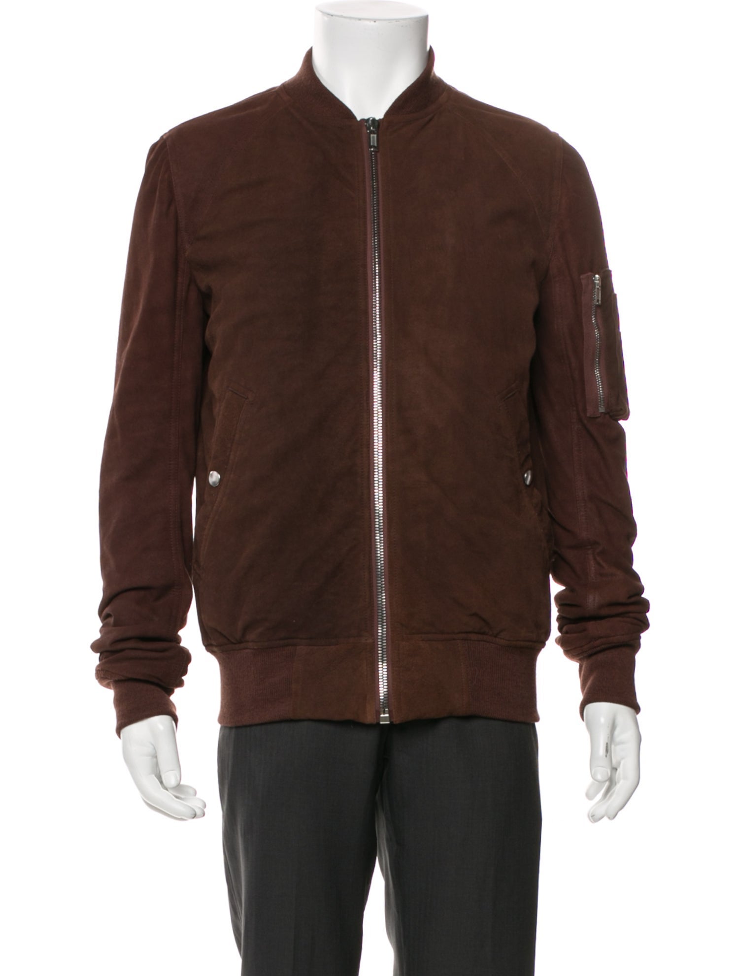 Rick Owens Leather Bomber Jacket w/ Tags