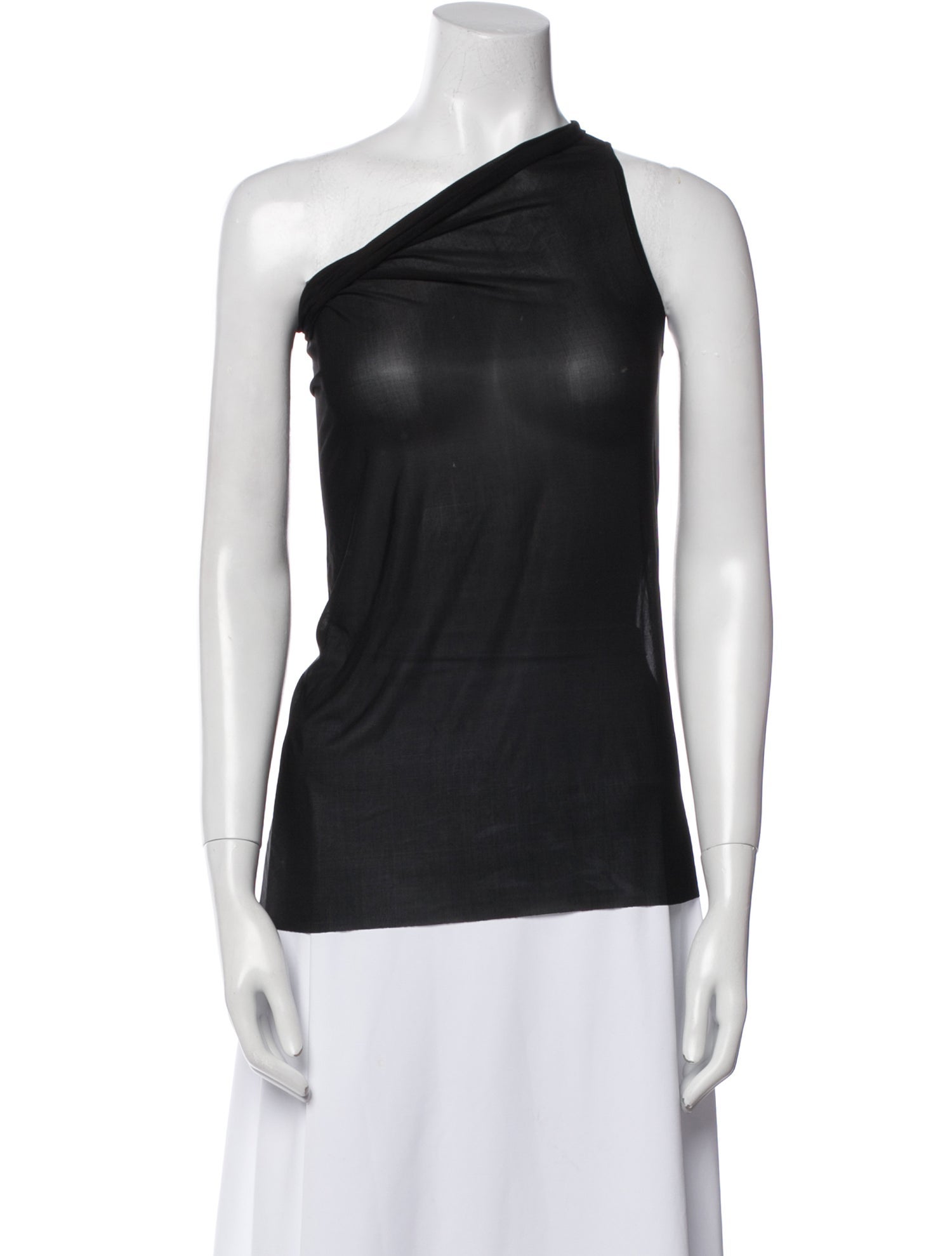 Rick Owens One-Shoulder Sleeveless Top