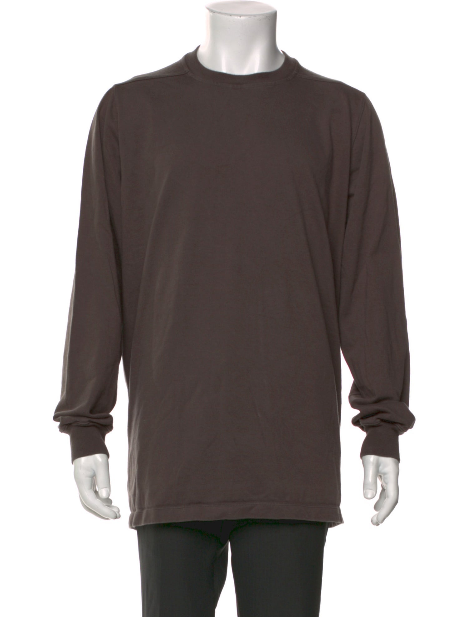 Rick Owens Crew Neck Long Sleeve T-Shirt