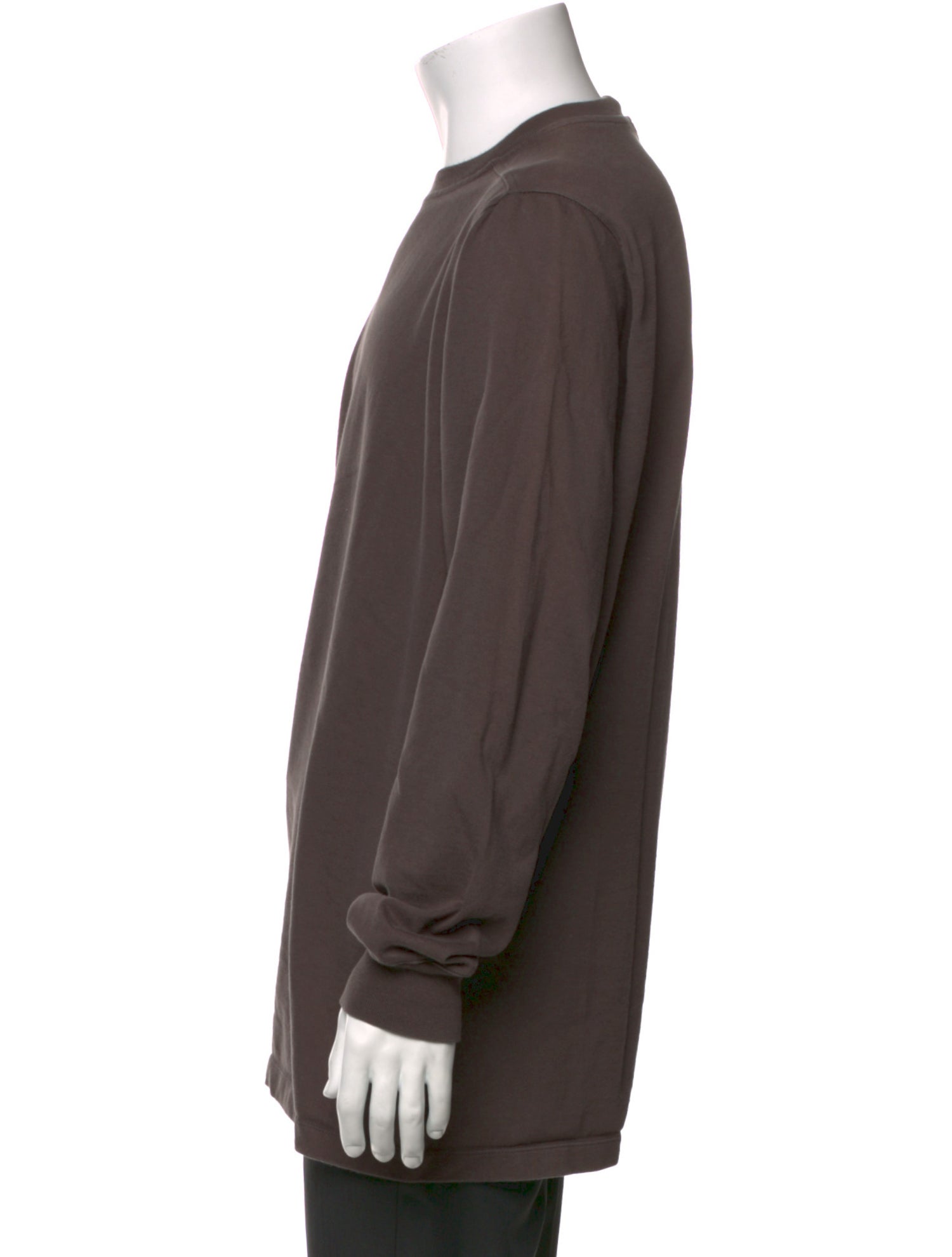 Rick Owens Crew Neck Long Sleeve T-Shirt