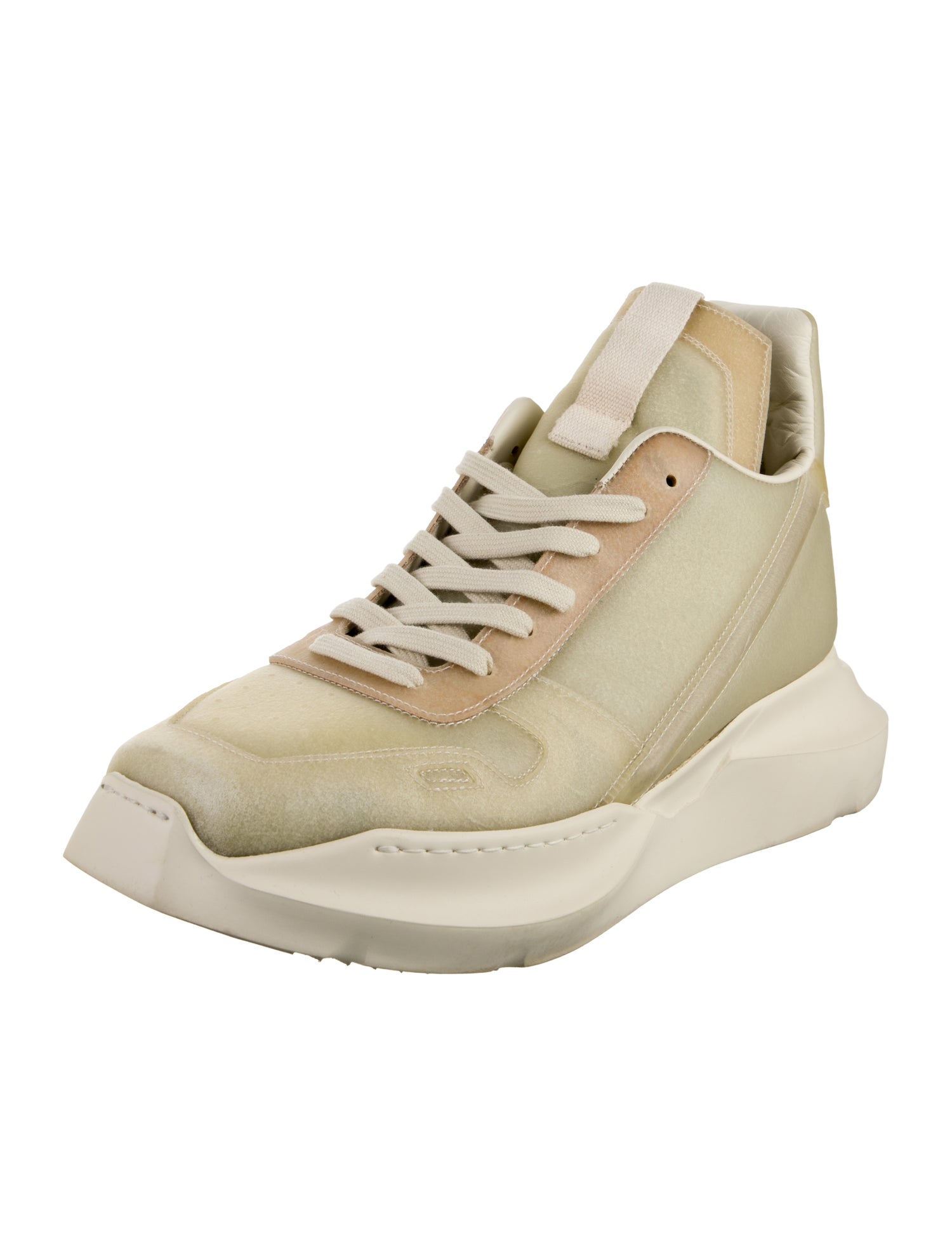 Rick Owens Leather Athletic Sneakers