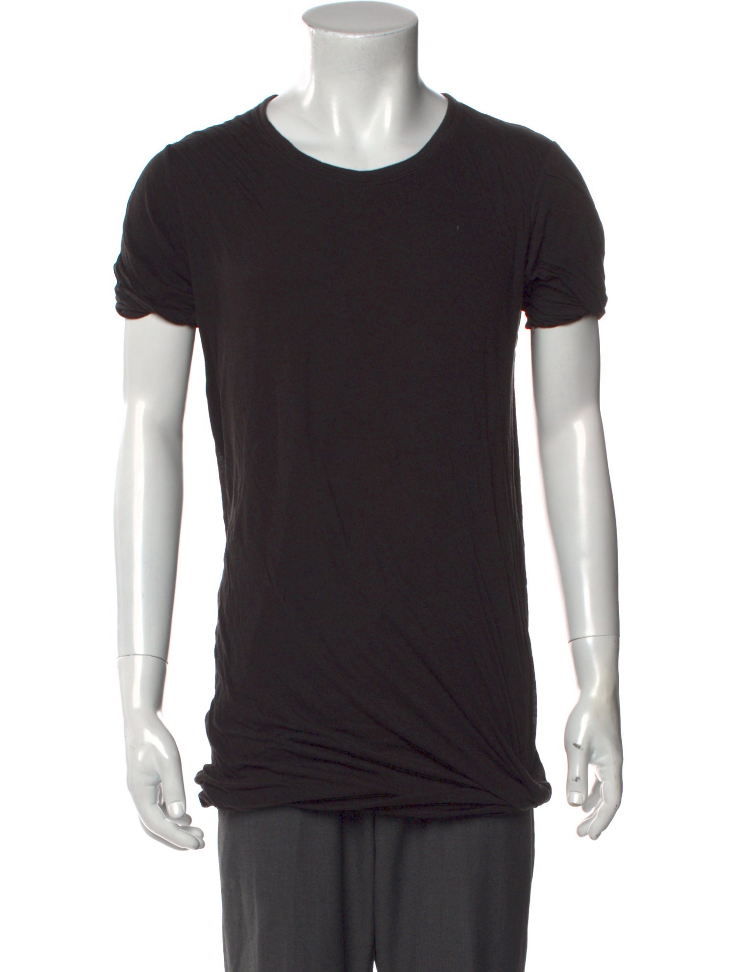 Rick Owens Scoop Neck Short Sleeve T-Shirt