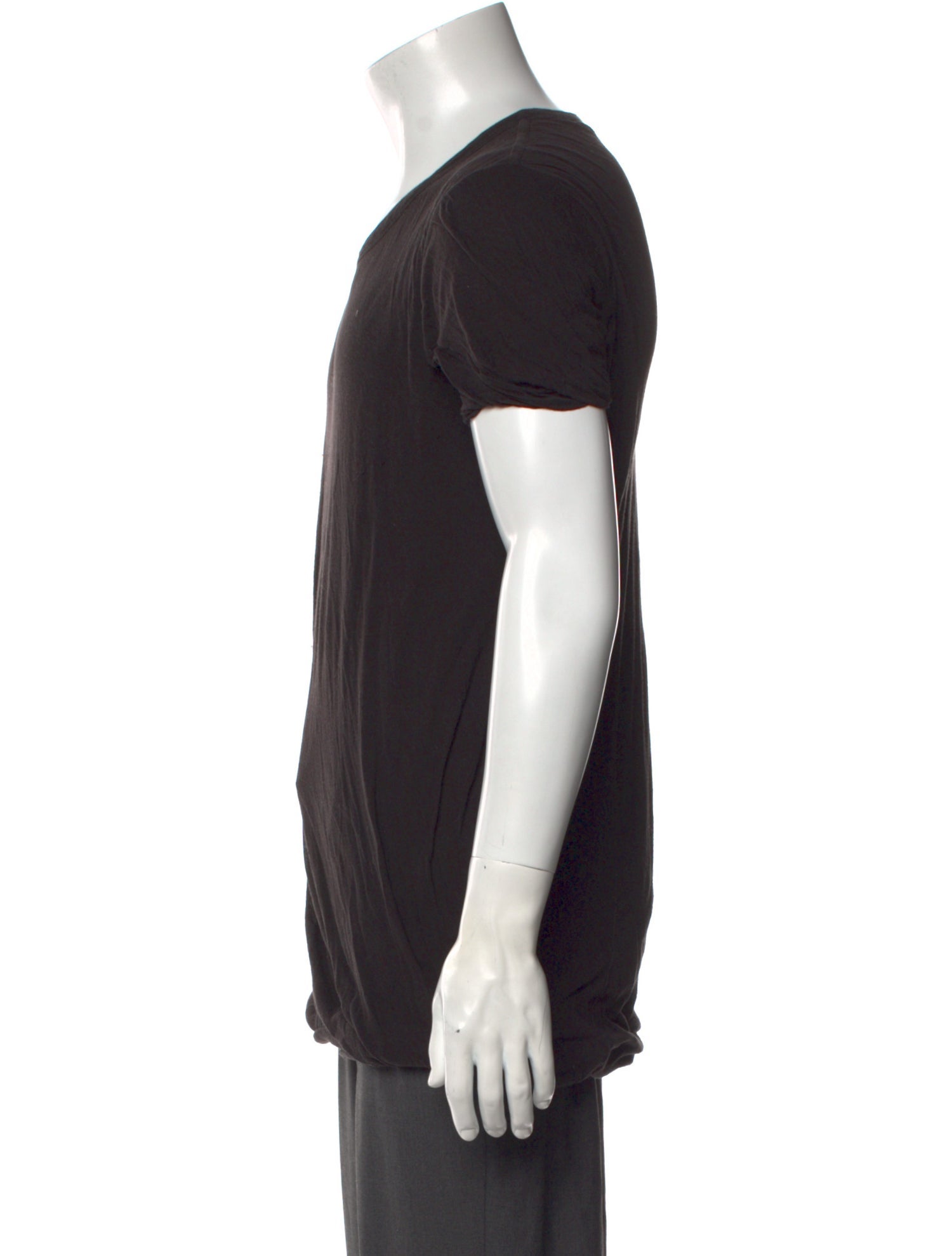 Rick Owens Scoop Neck Short Sleeve T-Shirt