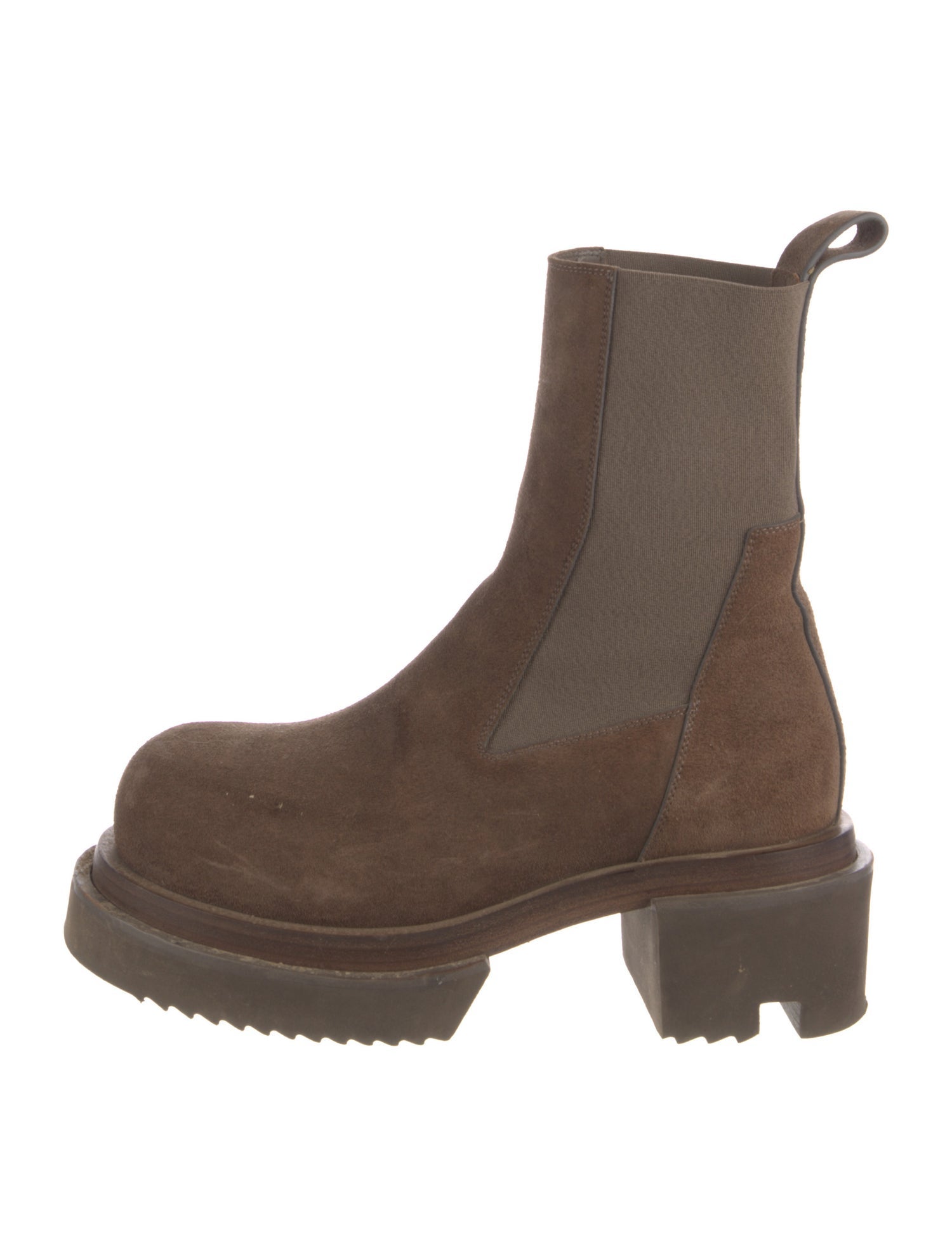 Rick Owens Suede Chelsea Boots