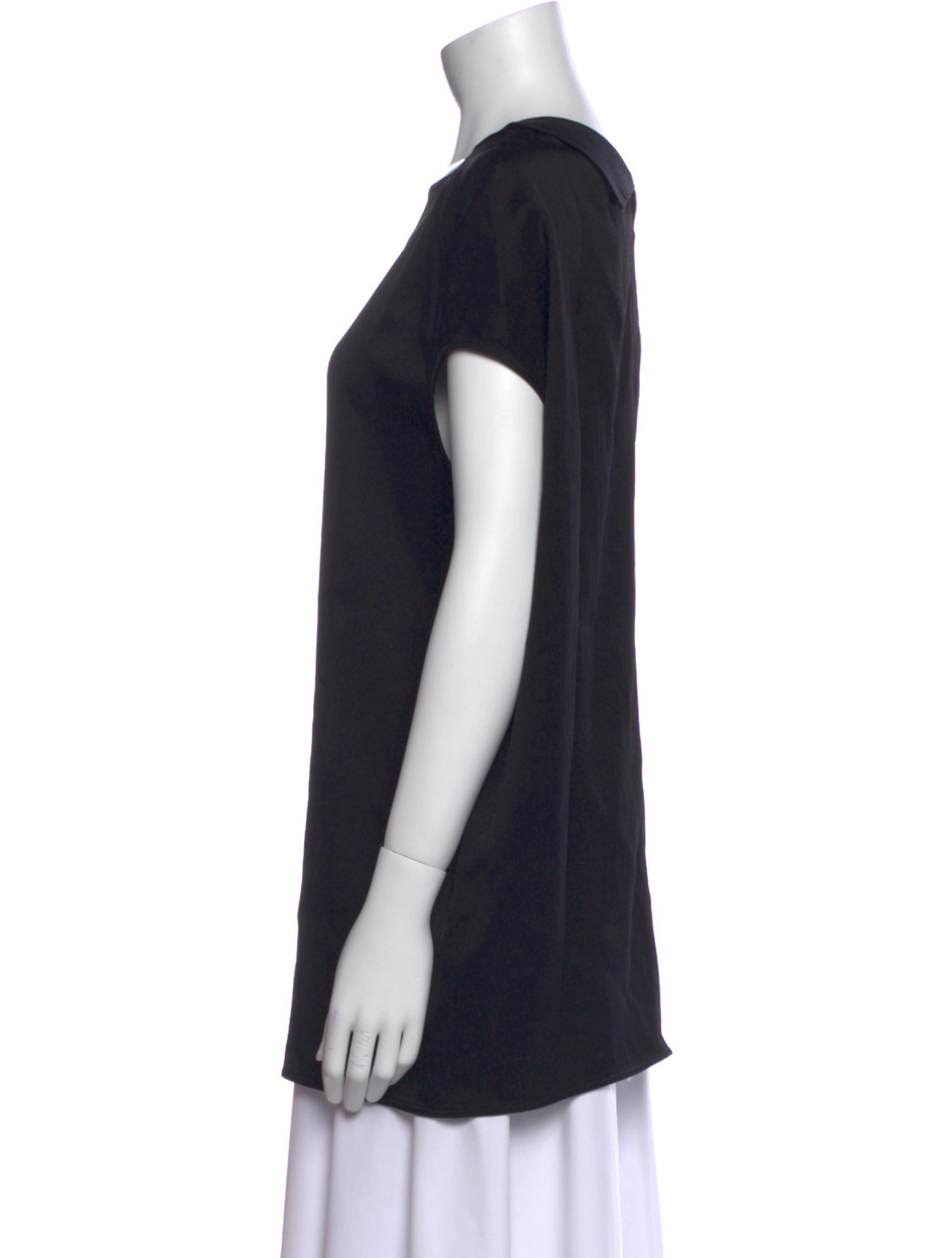 Rick Owens Square Neckline Short Sleeve Tunic