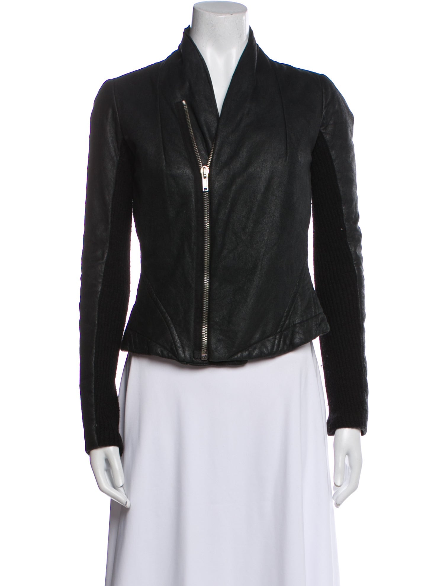 Rick Owens Lamb Leather Biker Jacket