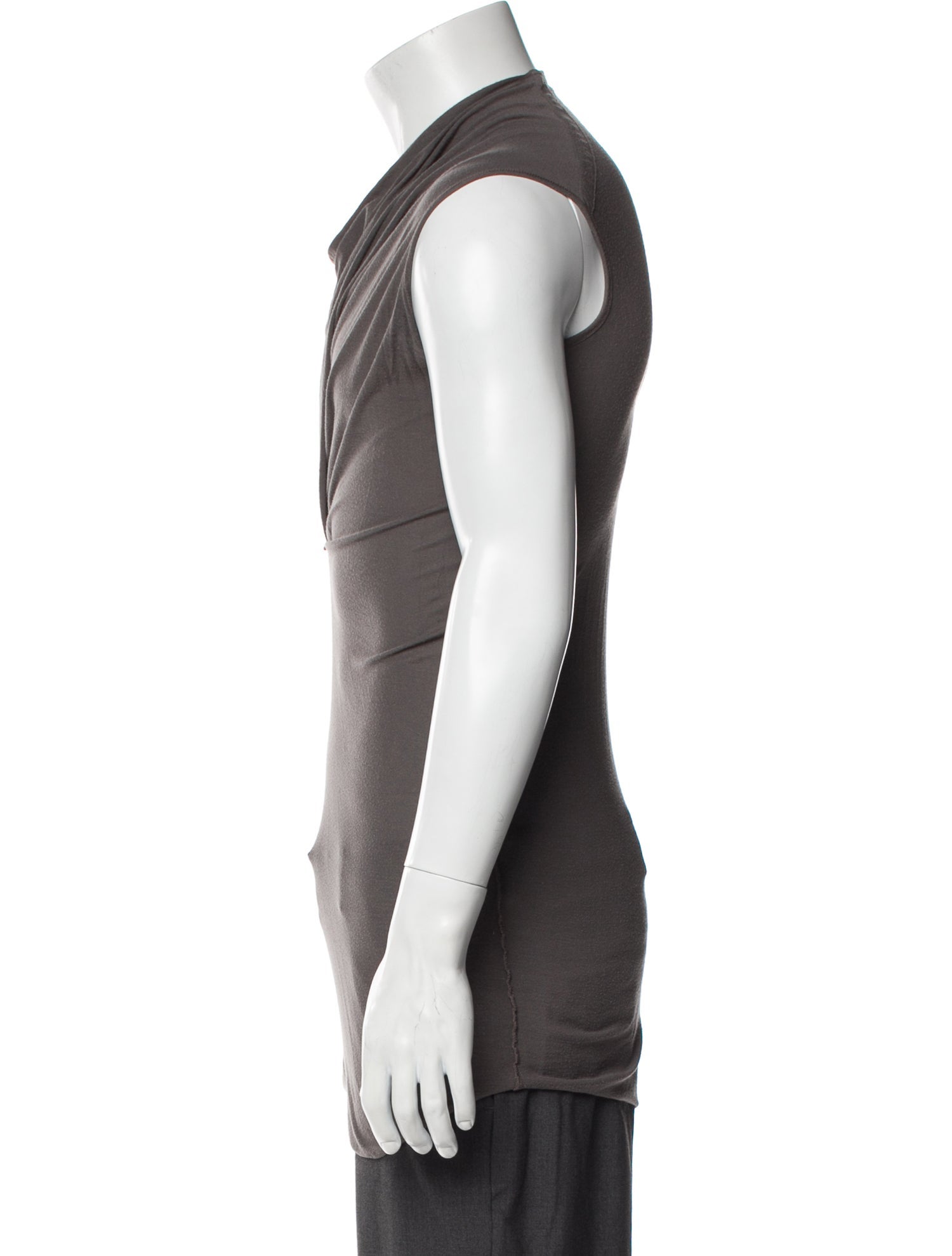 Rick Owens V-Neck Sleeveless Tank