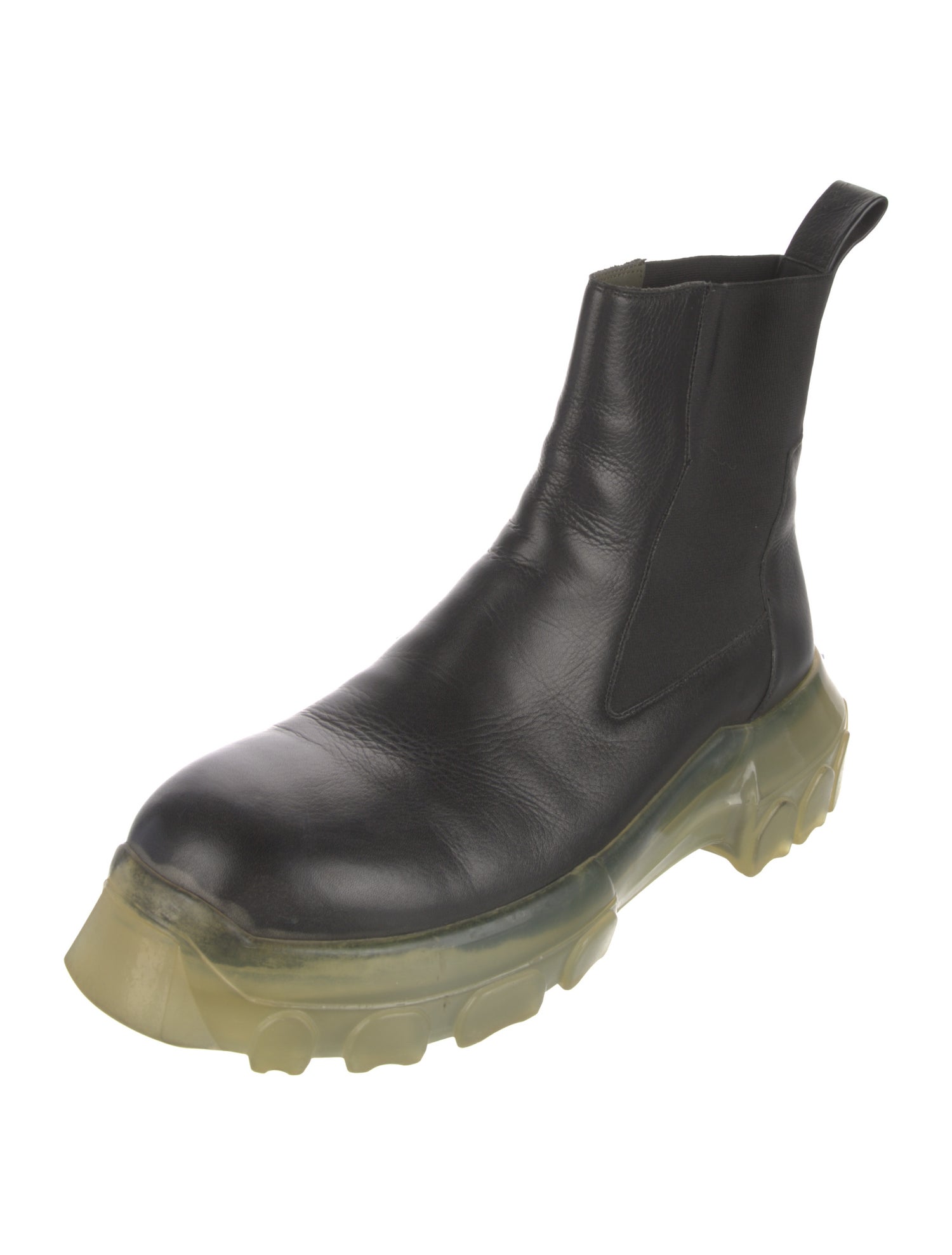 Rick Owens Leather Chelsea Boots