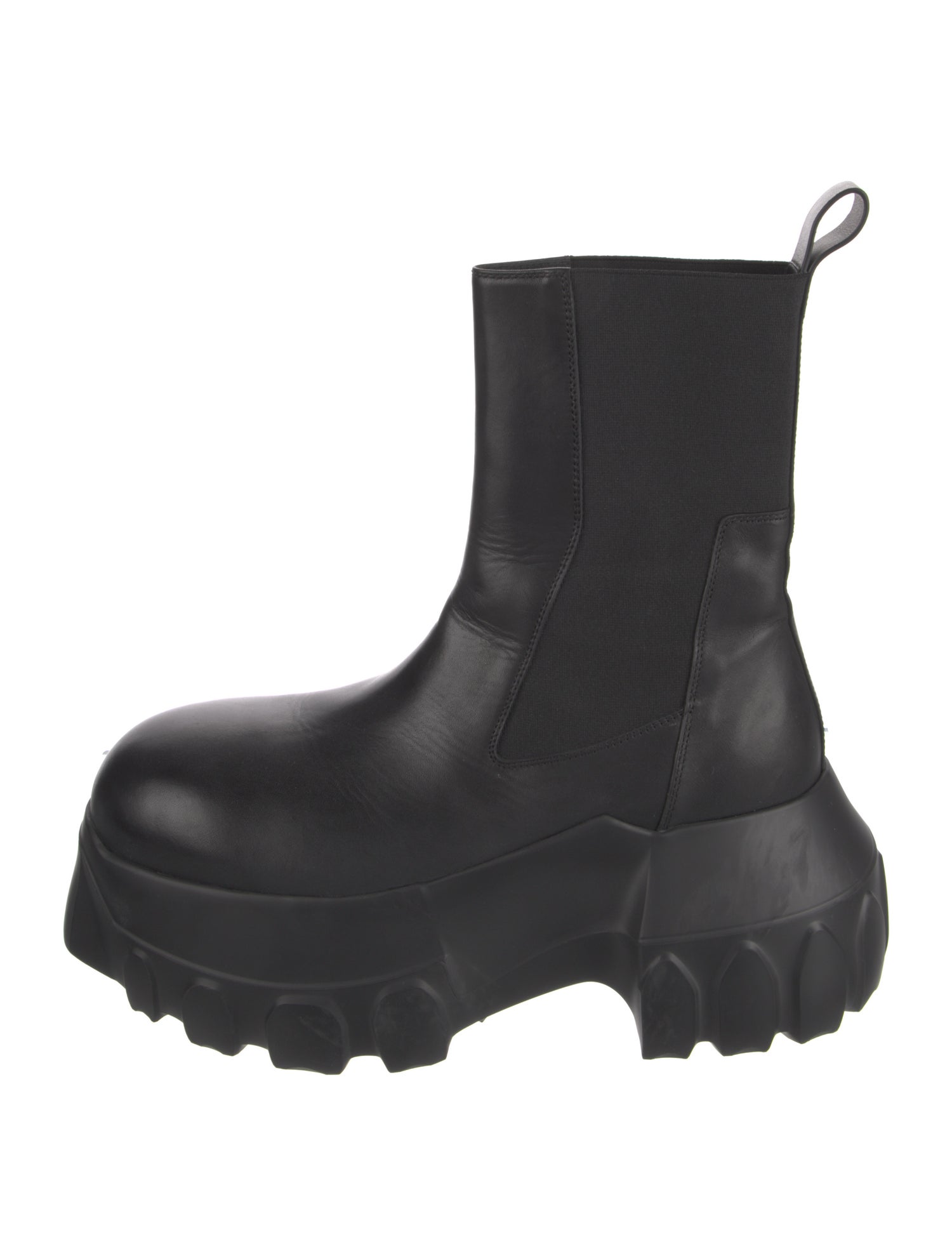 Rick Owens Leather Chelsea Boots