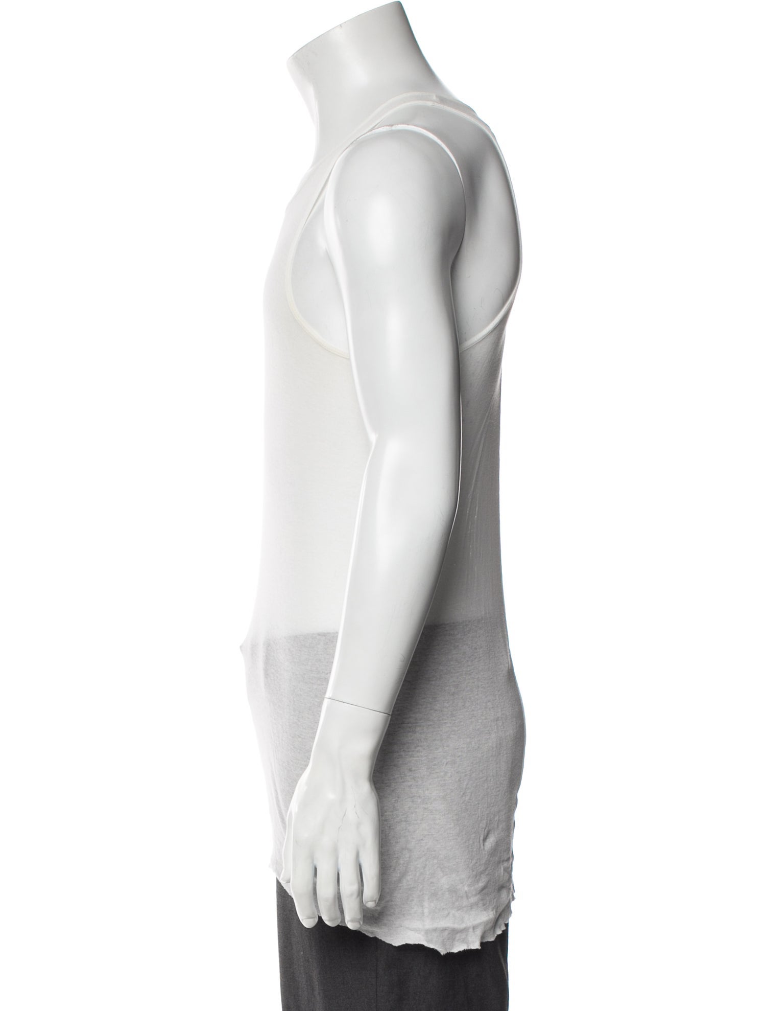 Rick Owens Scoop Neck Sleeveless T-Shirt