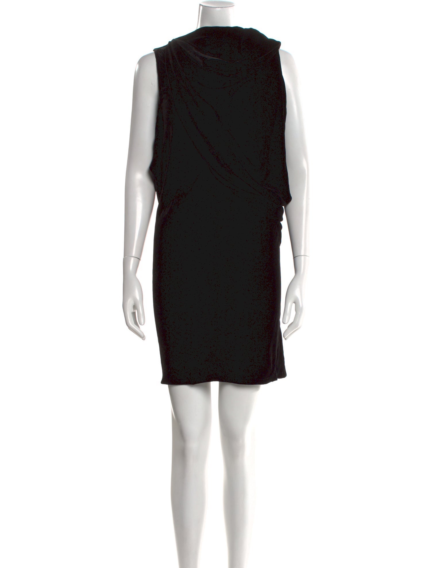 Rick Owens Mock Neck Knee-Length Dress
