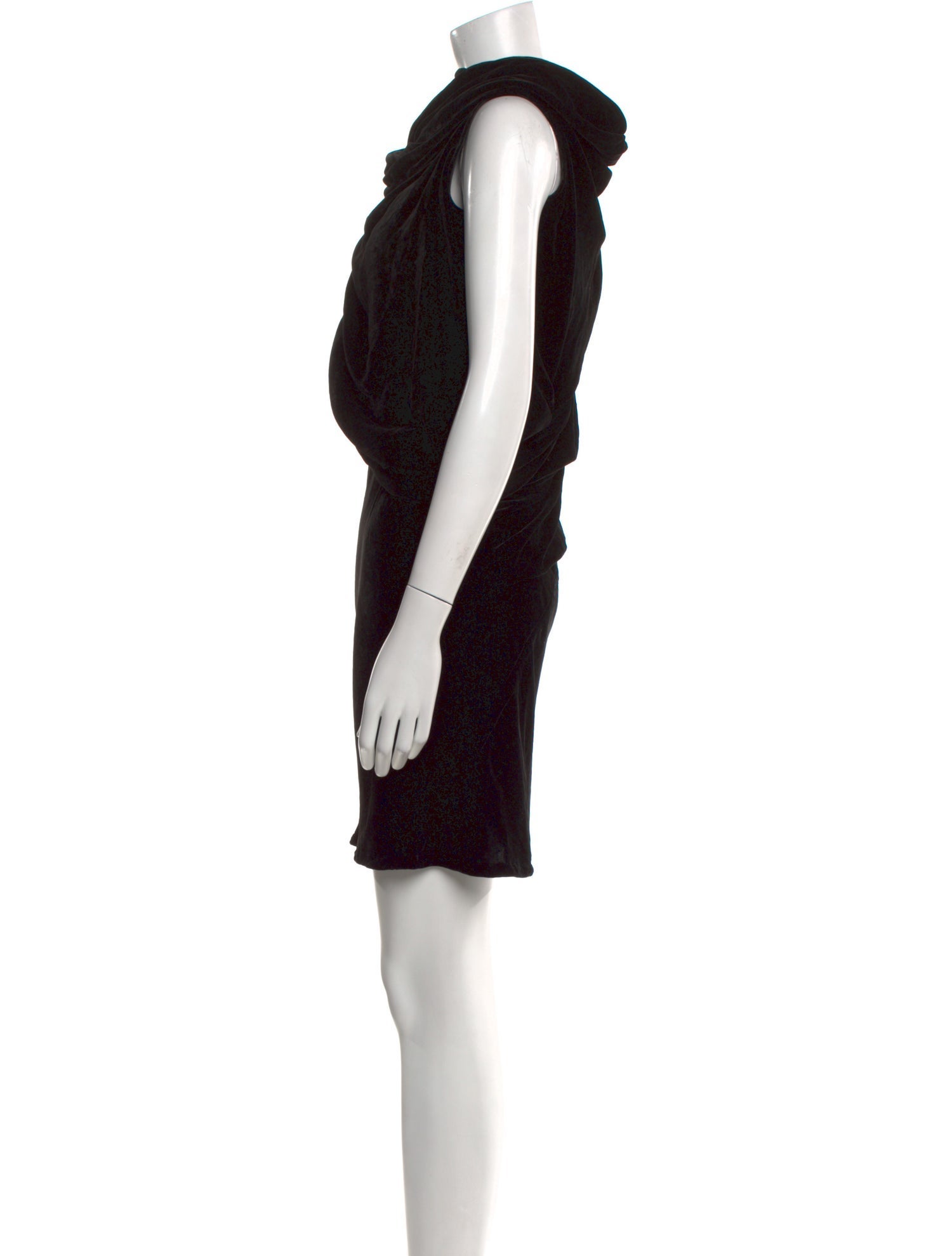 Rick Owens Mock Neck Knee-Length Dress