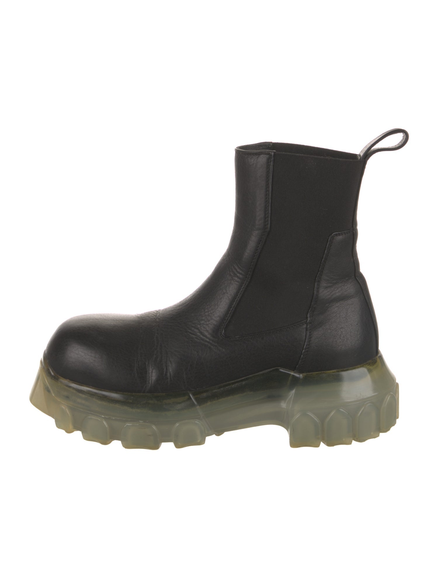 Rick Owens Leather Chelsea Boots