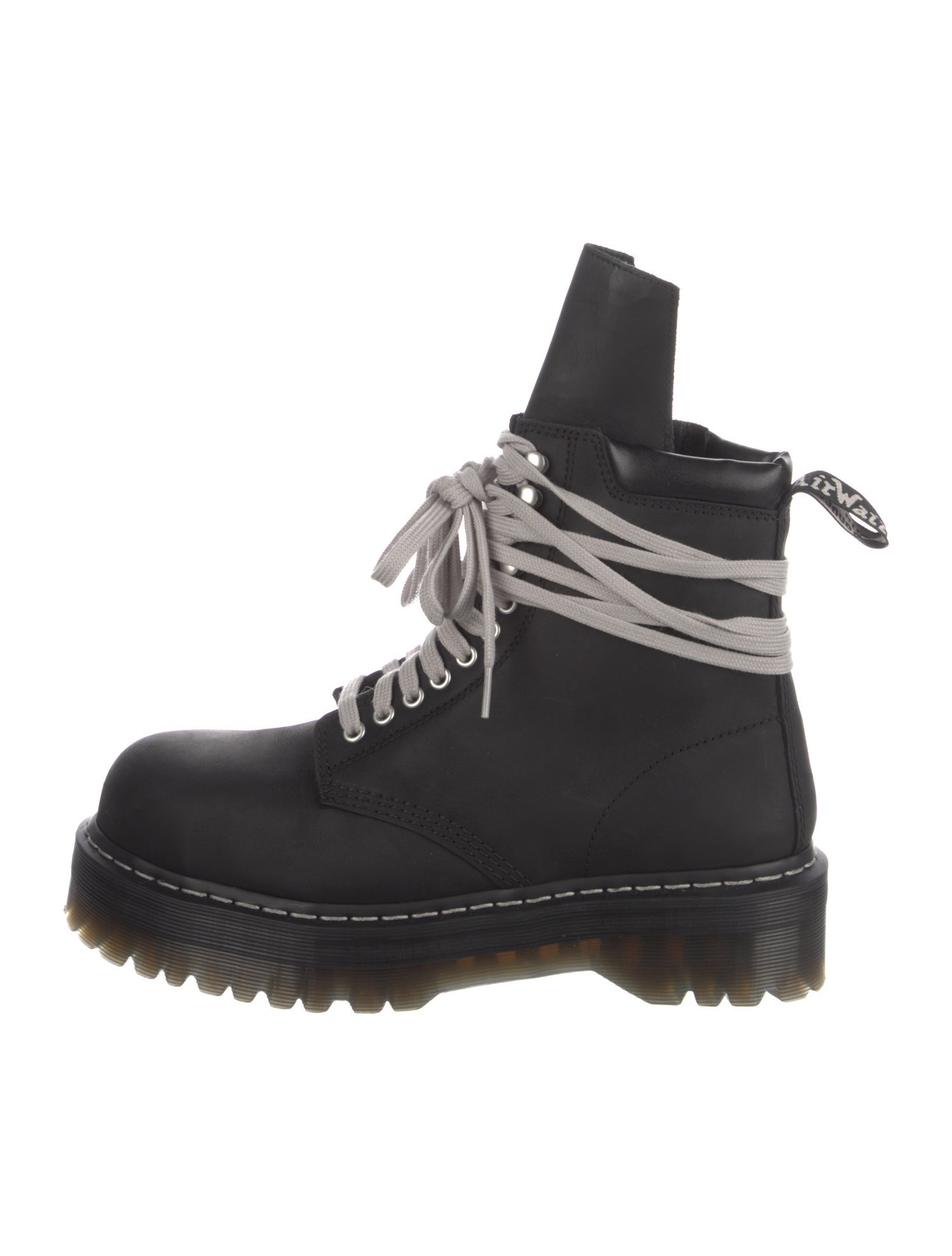 Rick Owens Leather Hiking Boots