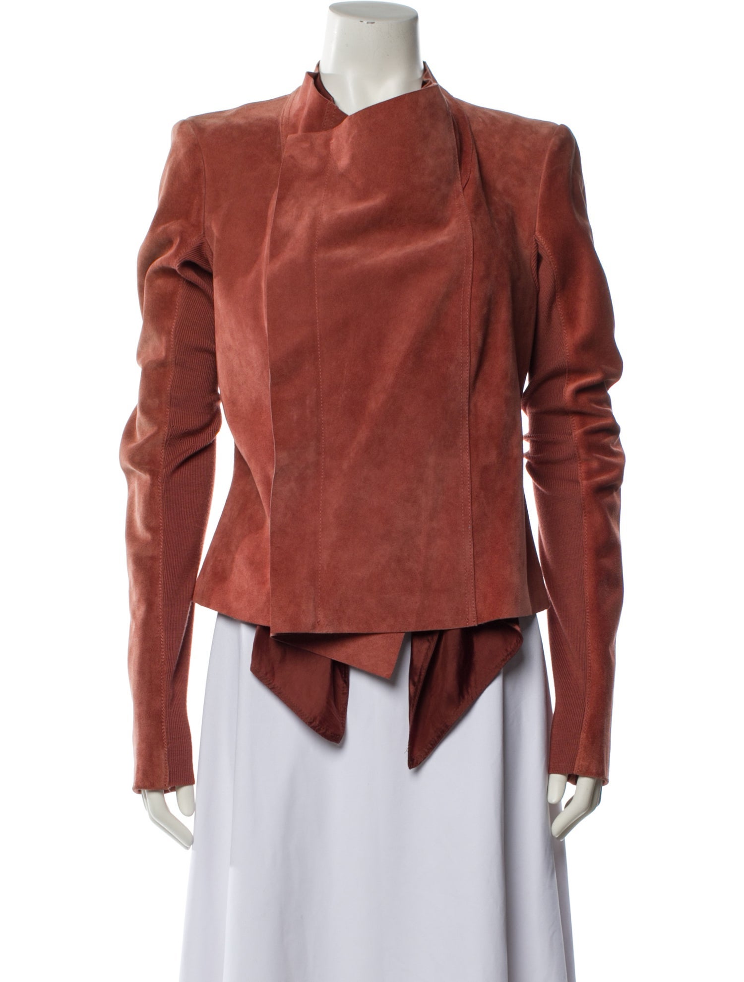 Rick Owens Calf Leather Biker Jacket