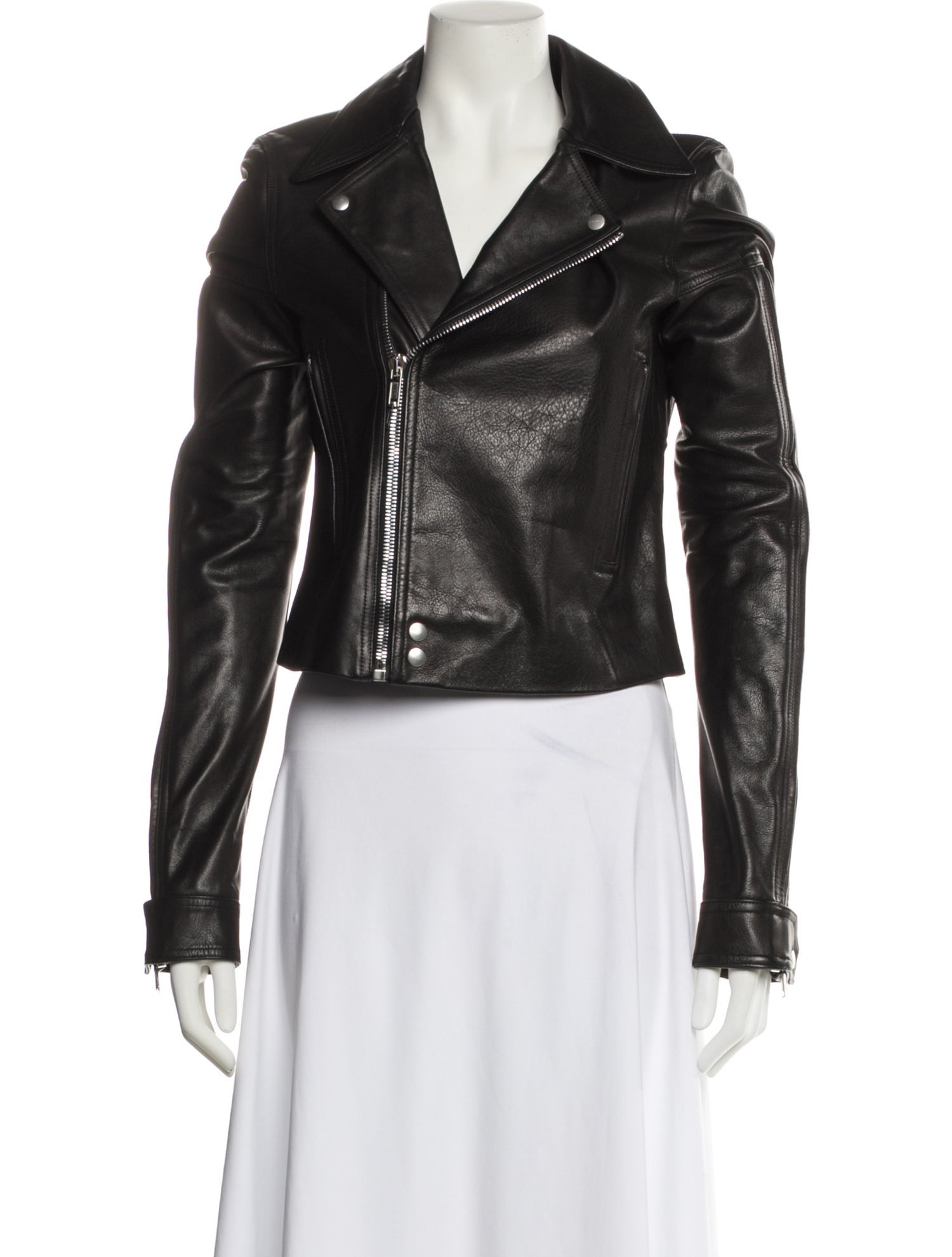 Rick Owens Leather Biker Jacket