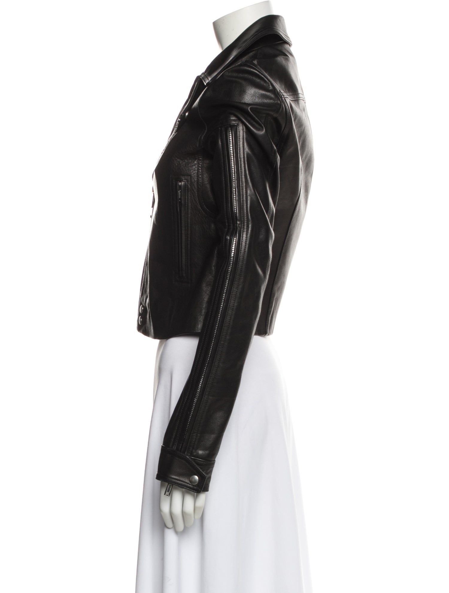 Rick Owens Leather Biker Jacket