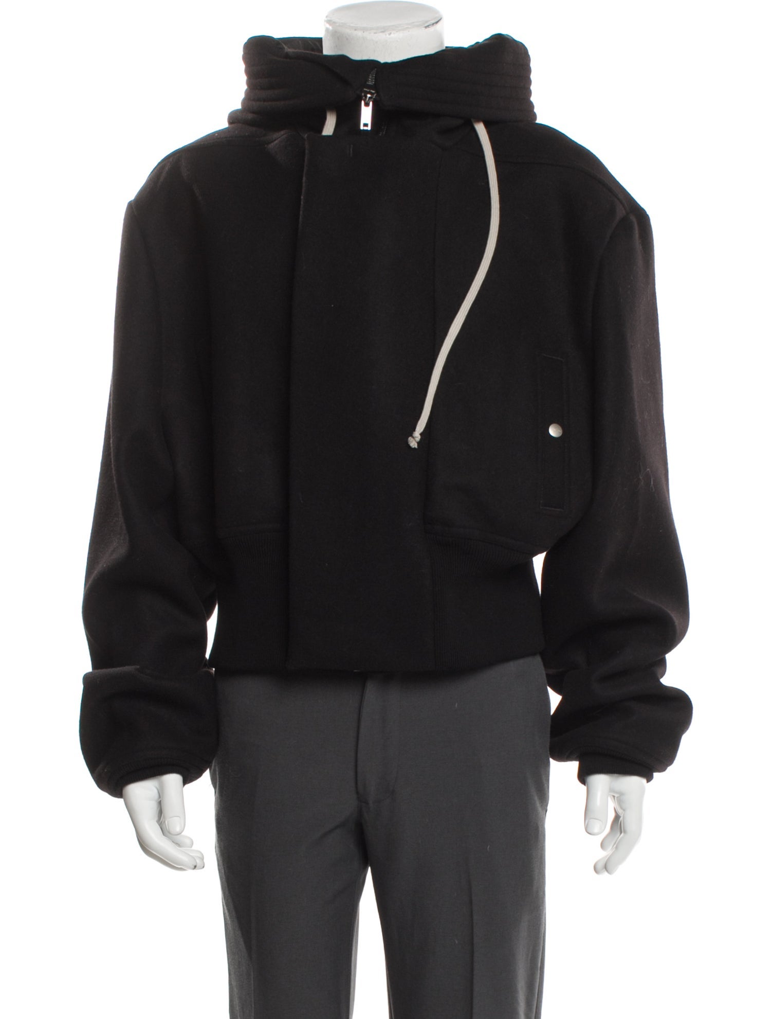 Rick Owens 2024 'Porterville' Cropped Alice Bomber Puffer Coat