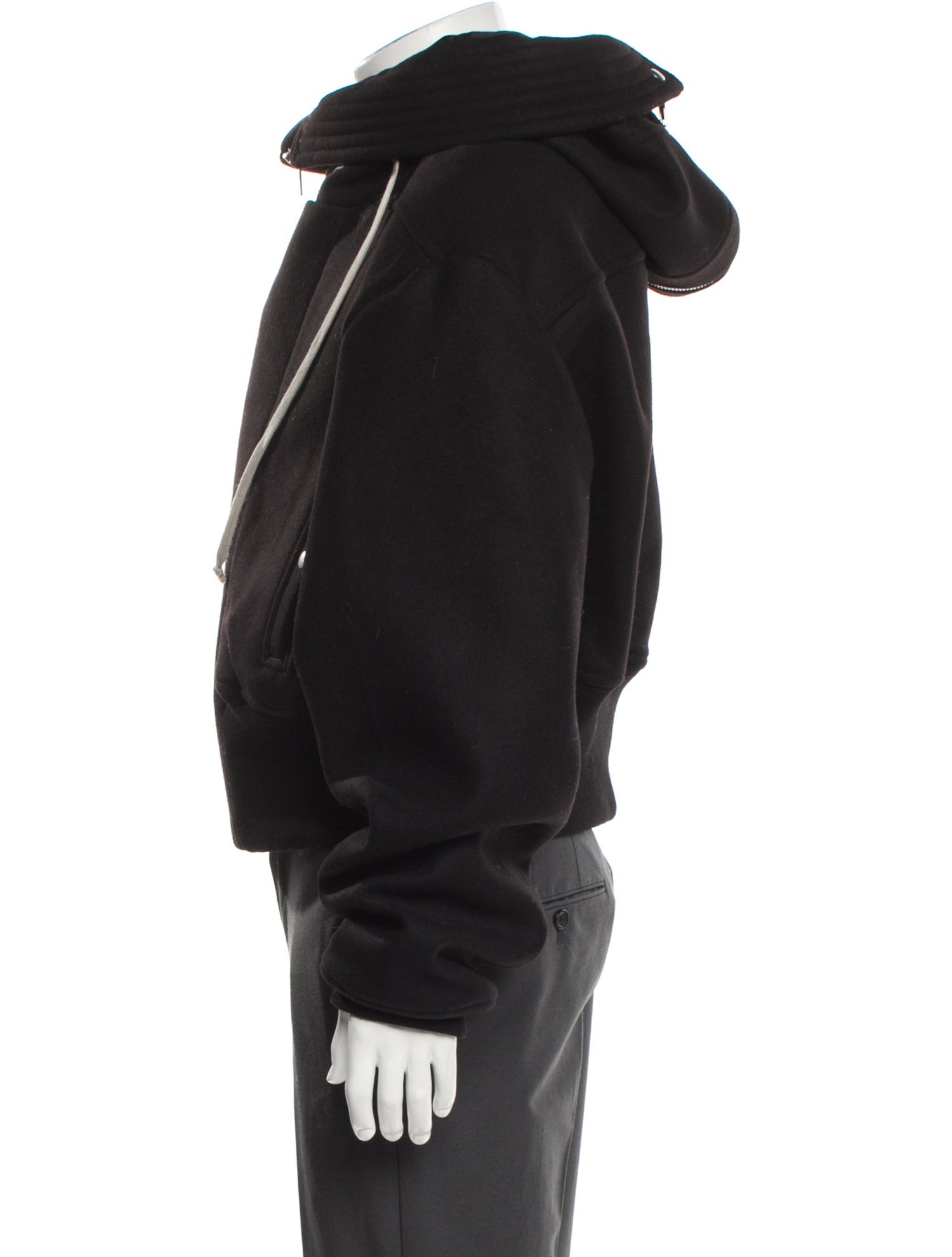 Rick Owens 2024 'Porterville' Cropped Alice Bomber Puffer Coat