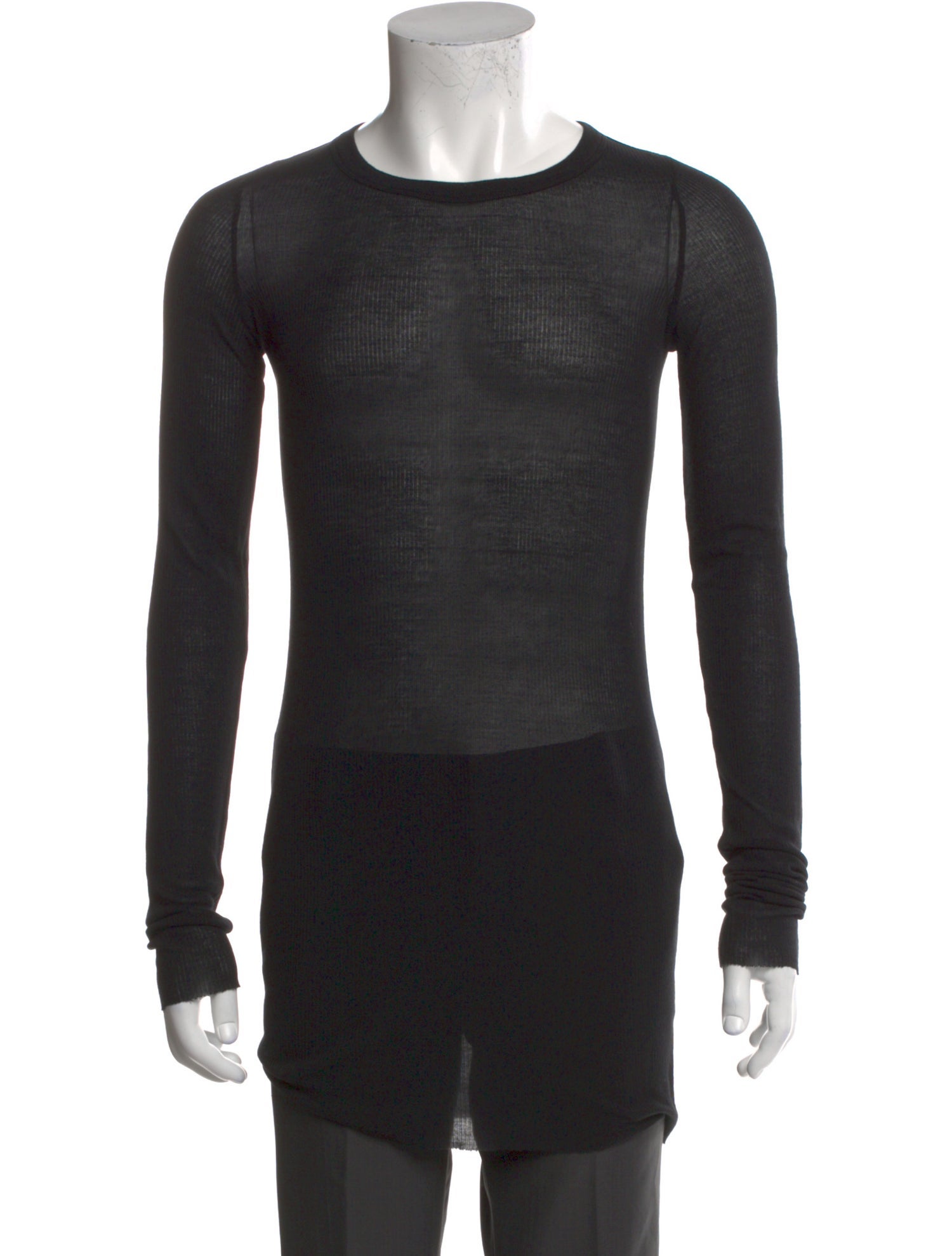 Rick Owens Crew Neck Long Sleeve T-Shirt w/ Tags