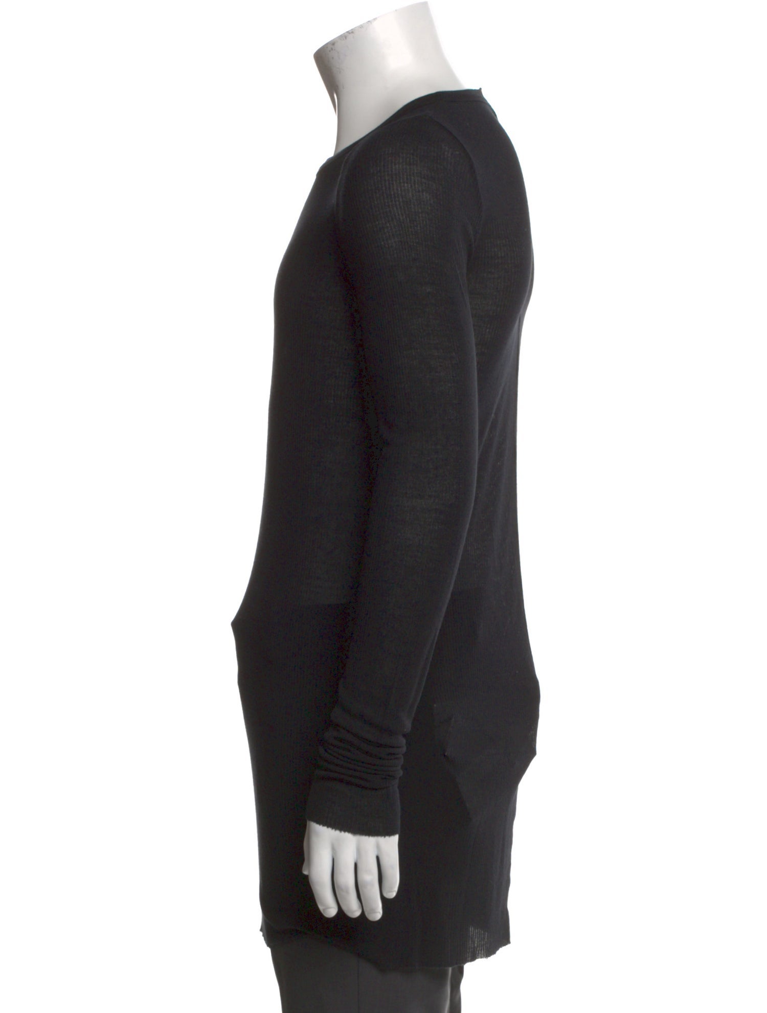 Rick Owens Crew Neck Long Sleeve T-Shirt w/ Tags