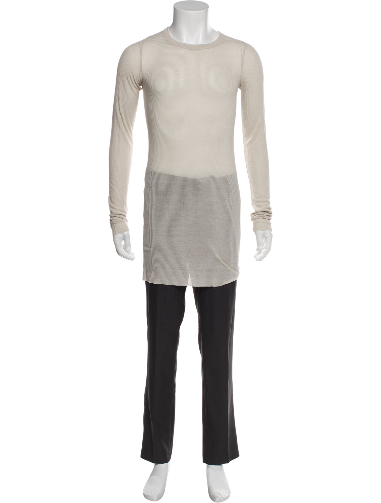 Rick Owens Scoop Neck Long Sleeve T-Shirt w/ Tags
