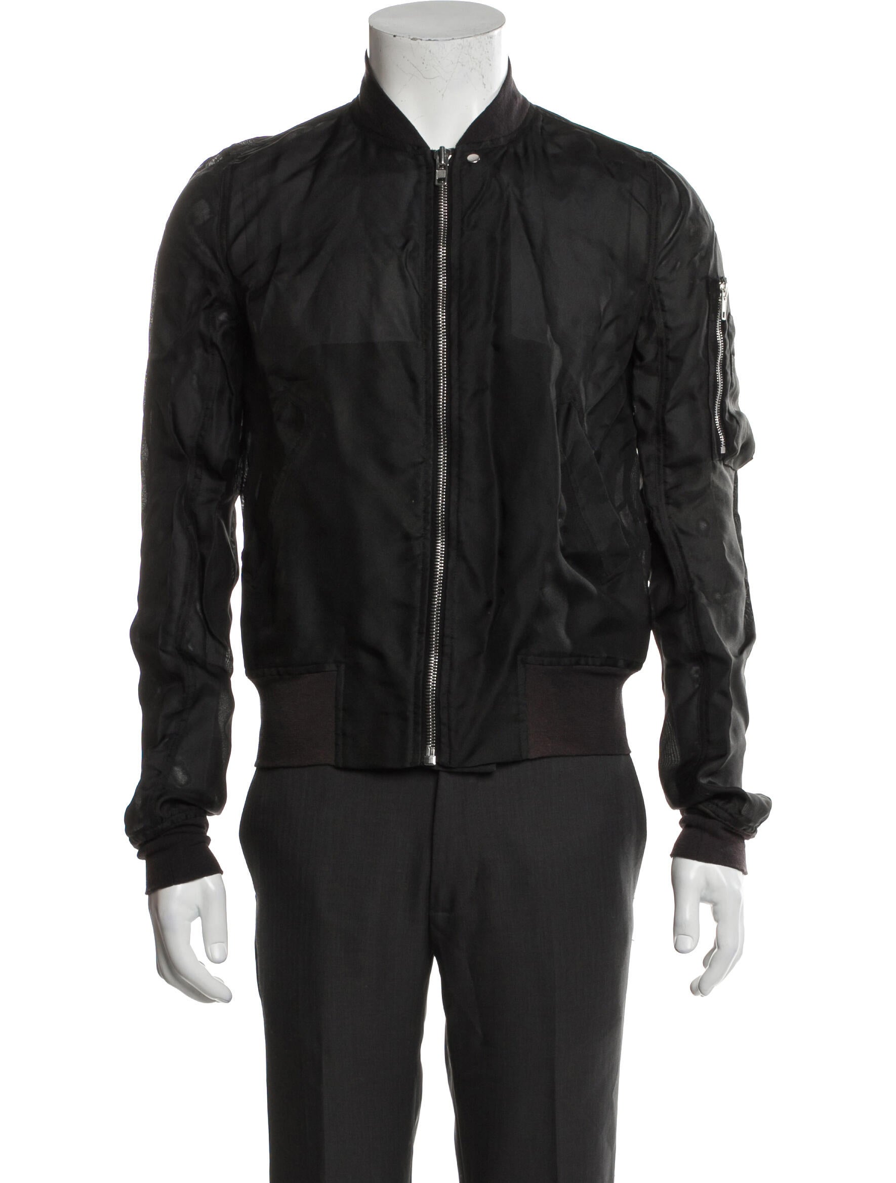 Rick Owens Silk Bomber Jacket