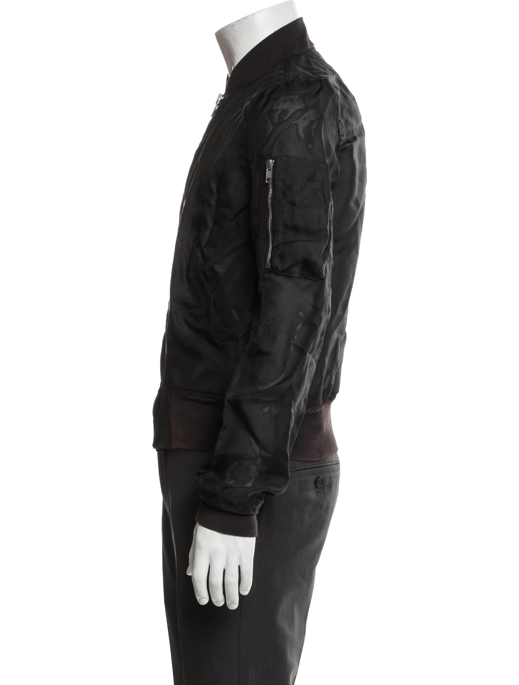 Rick Owens Silk Bomber Jacket