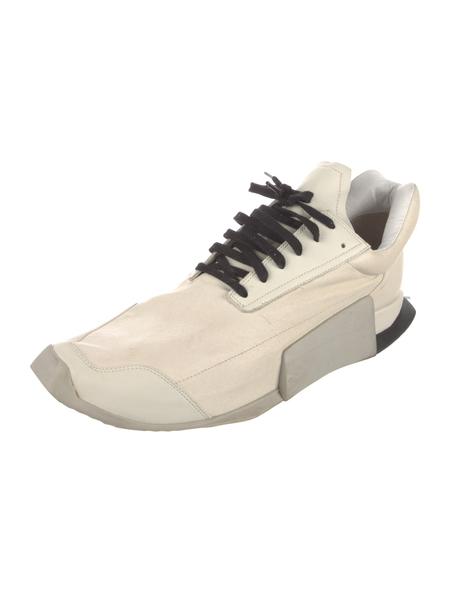 Rick Owens Leather Athletic Sneakers
