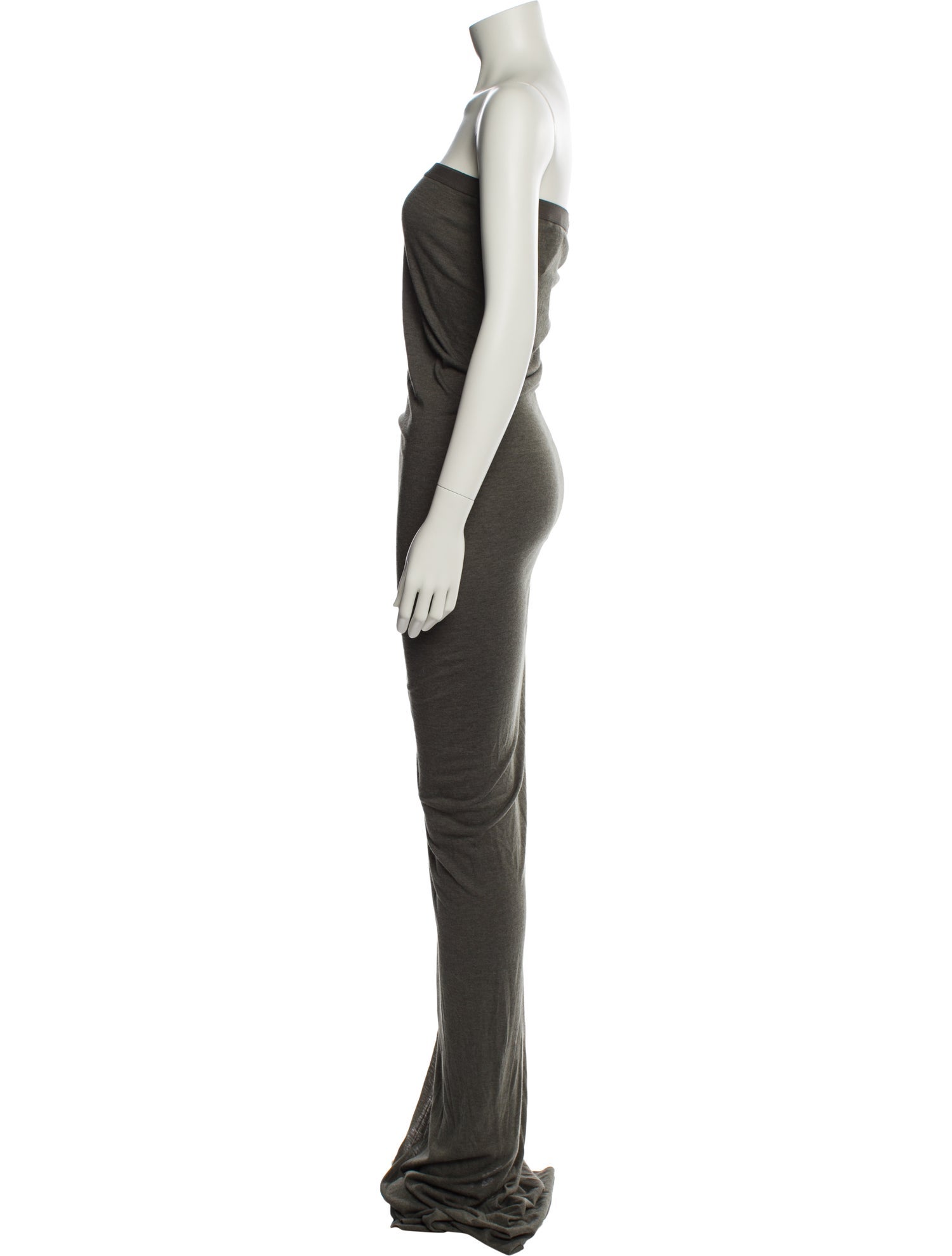 Rick Owens Strapless Long Dress