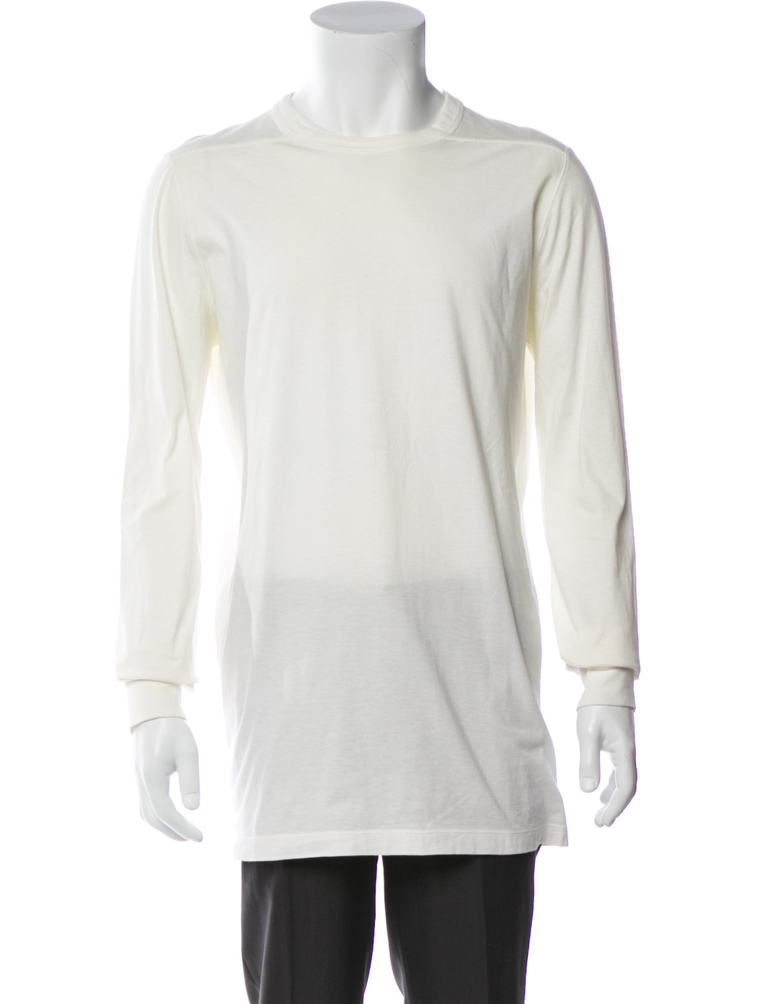 Rick Owens Crew Neck Long Sleeve T-Shirt