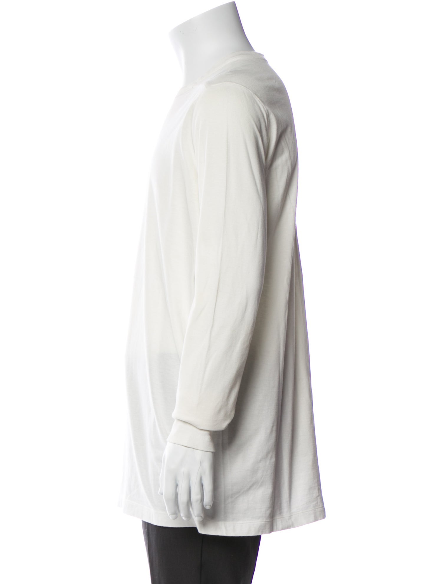 Rick Owens Crew Neck Long Sleeve T-Shirt