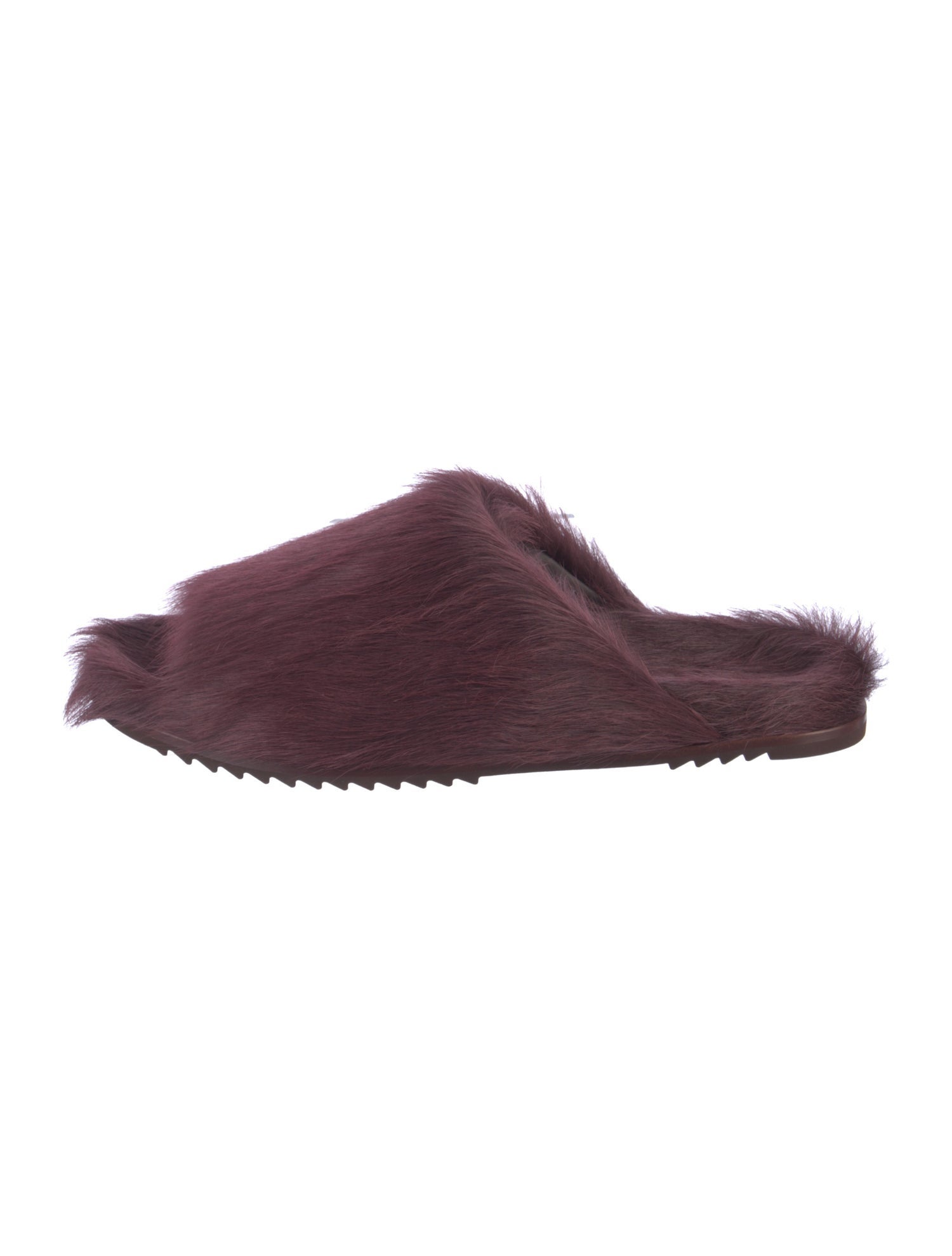 Rick Owens Fur Fur Trim Slides