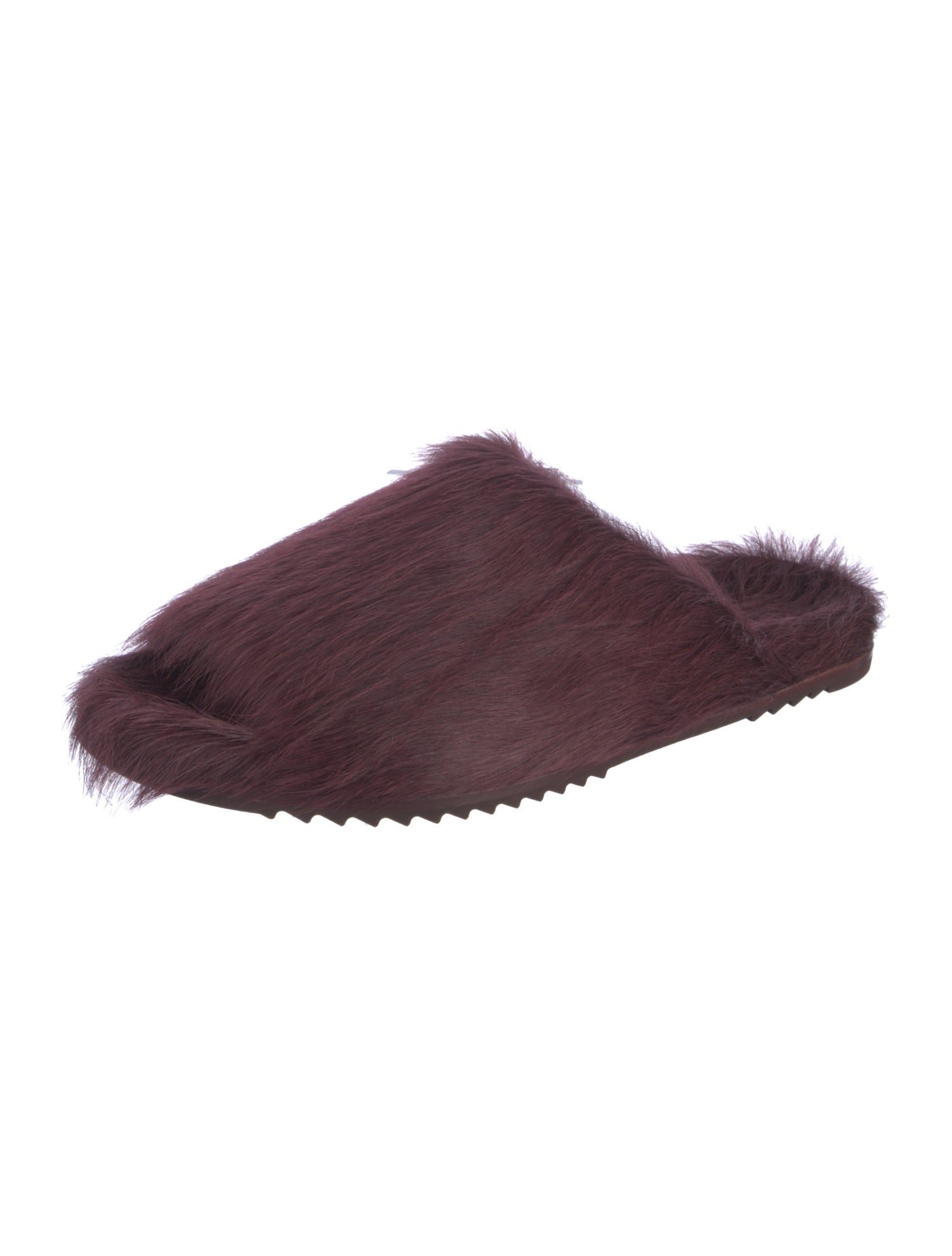 Rick Owens Fur Fur Trim Slides