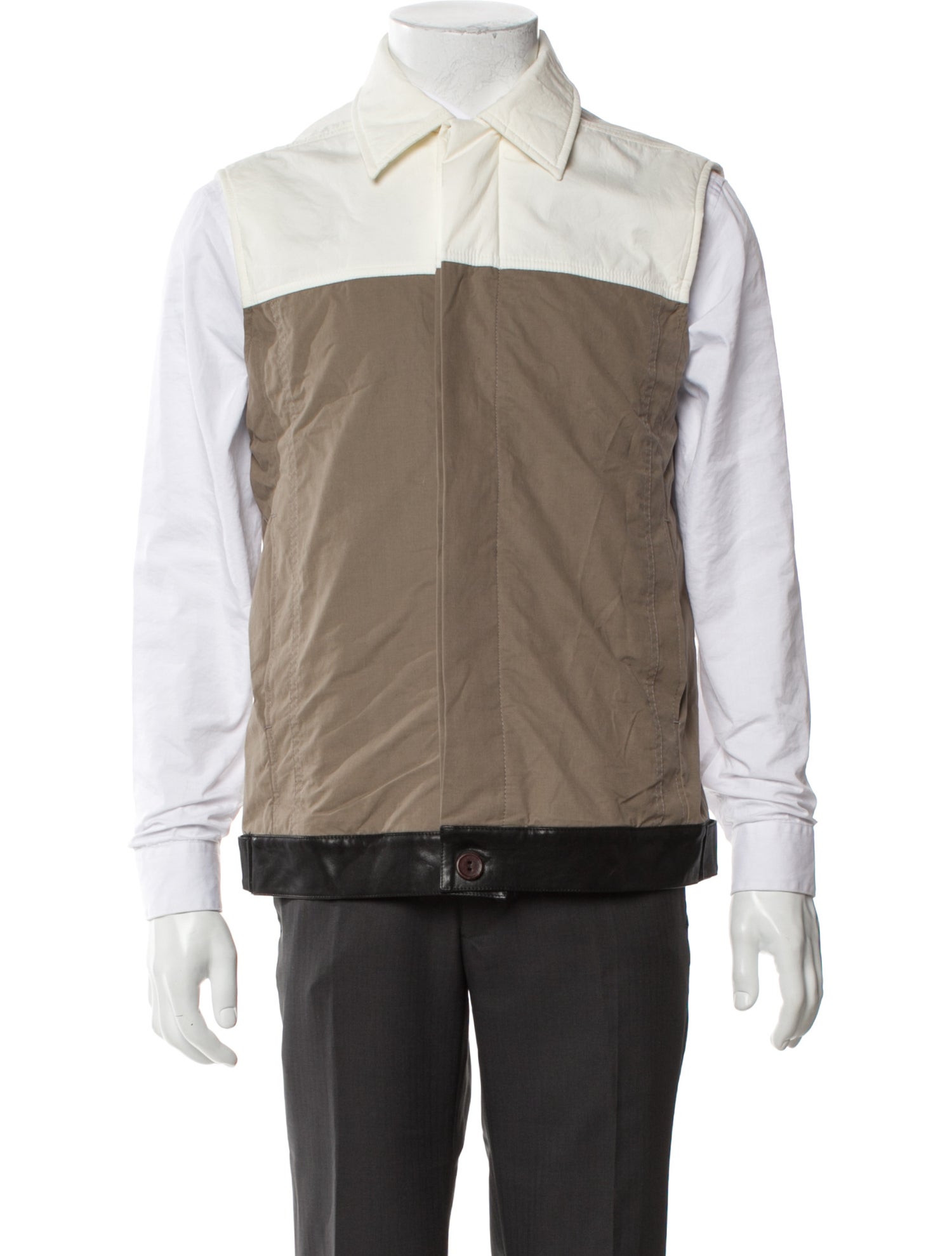 Rick Owens Colorblock Pattern Vest