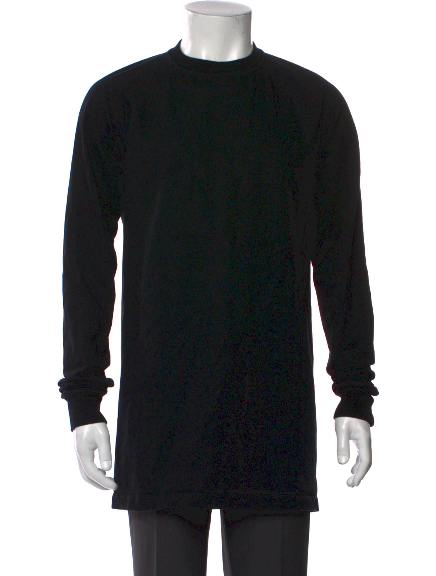 Rick Owens Crew Neck Long Sleeve Sweatshirt